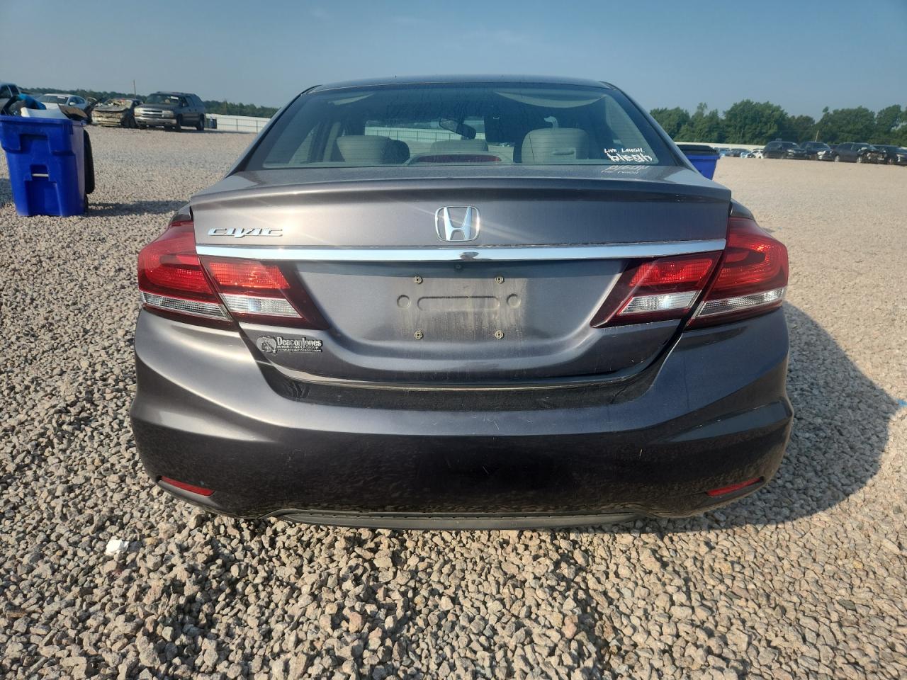 2015 Hond Civic Gray vin: 2HGFB2F9XFH503885