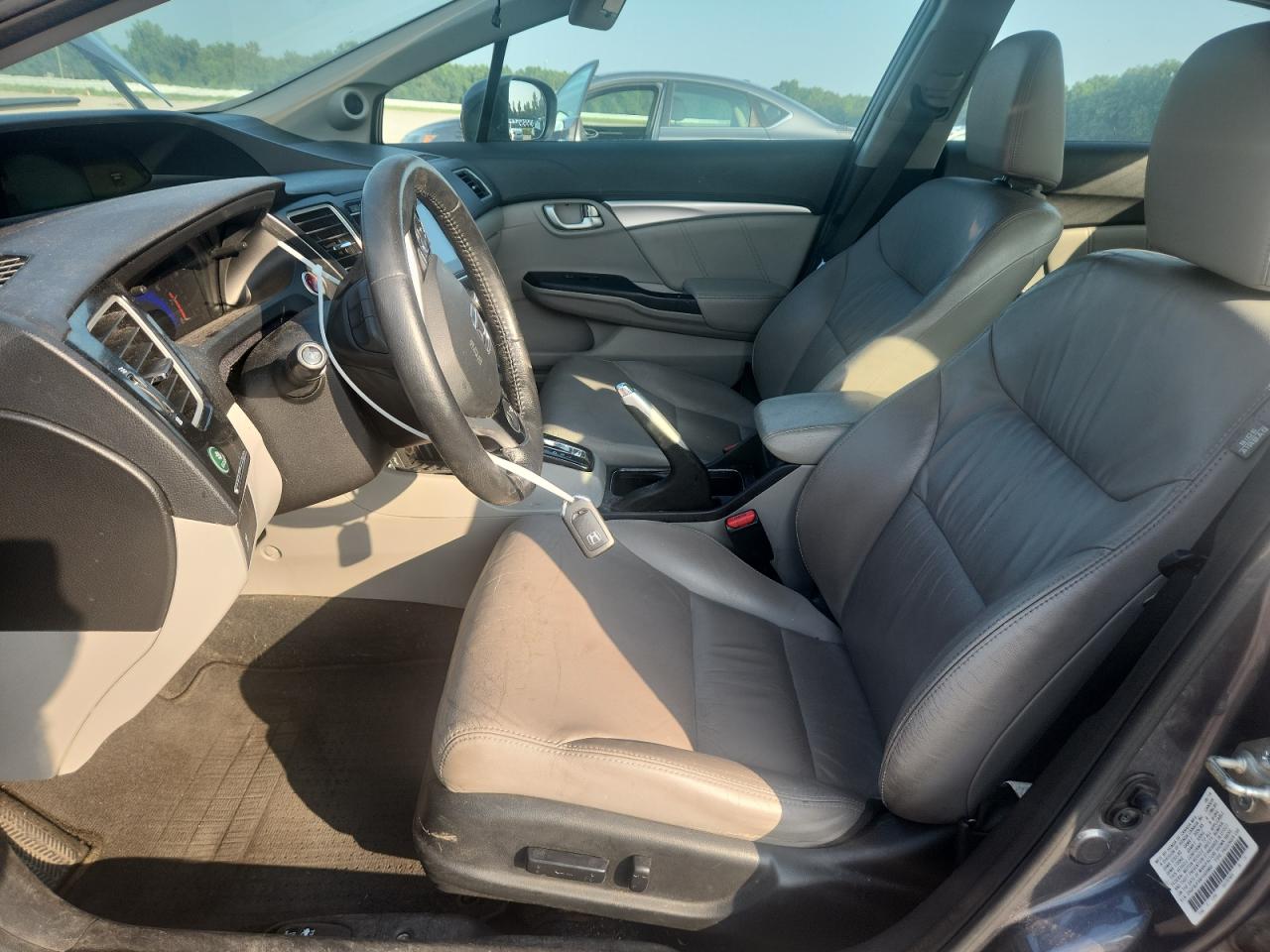 2015 Hond Civic Gray vin: 2HGFB2F9XFH503885