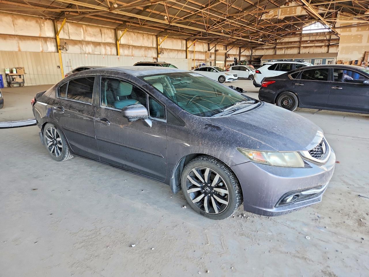 2015 Honda Civic Exl Серый vin: 2HGFB2F9XFH515129