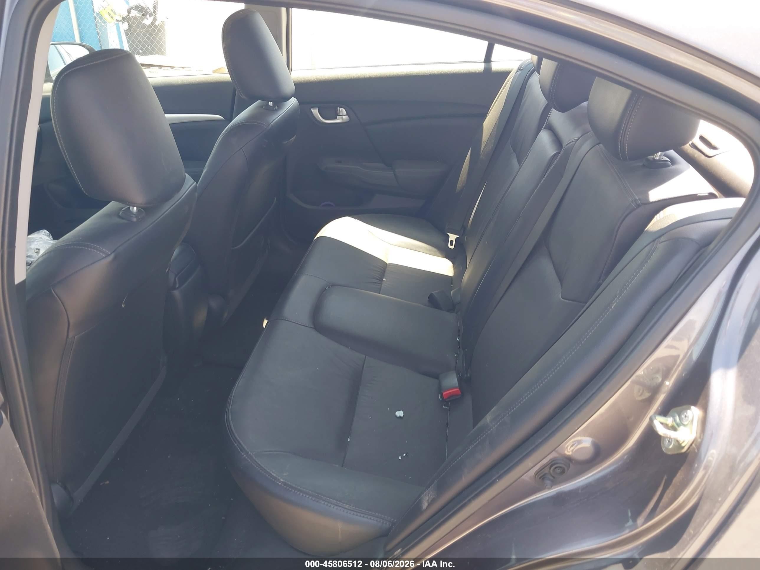 2015 Honda Civic Ex-l Gray vin: 2HGFB2F9XFH529497