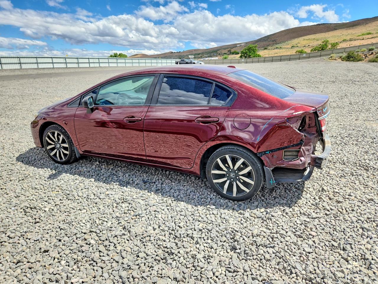 2015 Honda Civic Exl Burgundy vin: 2HGFB2F9XFH530701