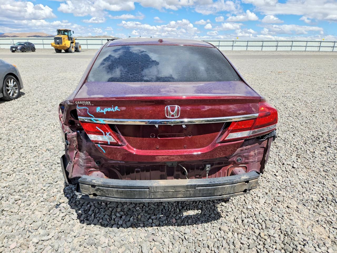 2015 Honda Civic Exl Burgundy vin: 2HGFB2F9XFH530701
