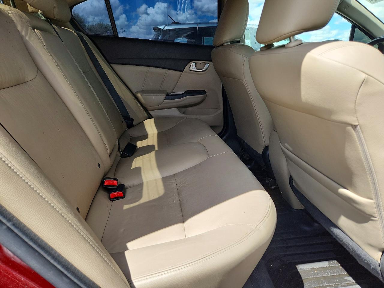 2015 Honda Civic Exl Burgundy vin: 2HGFB2F9XFH530701