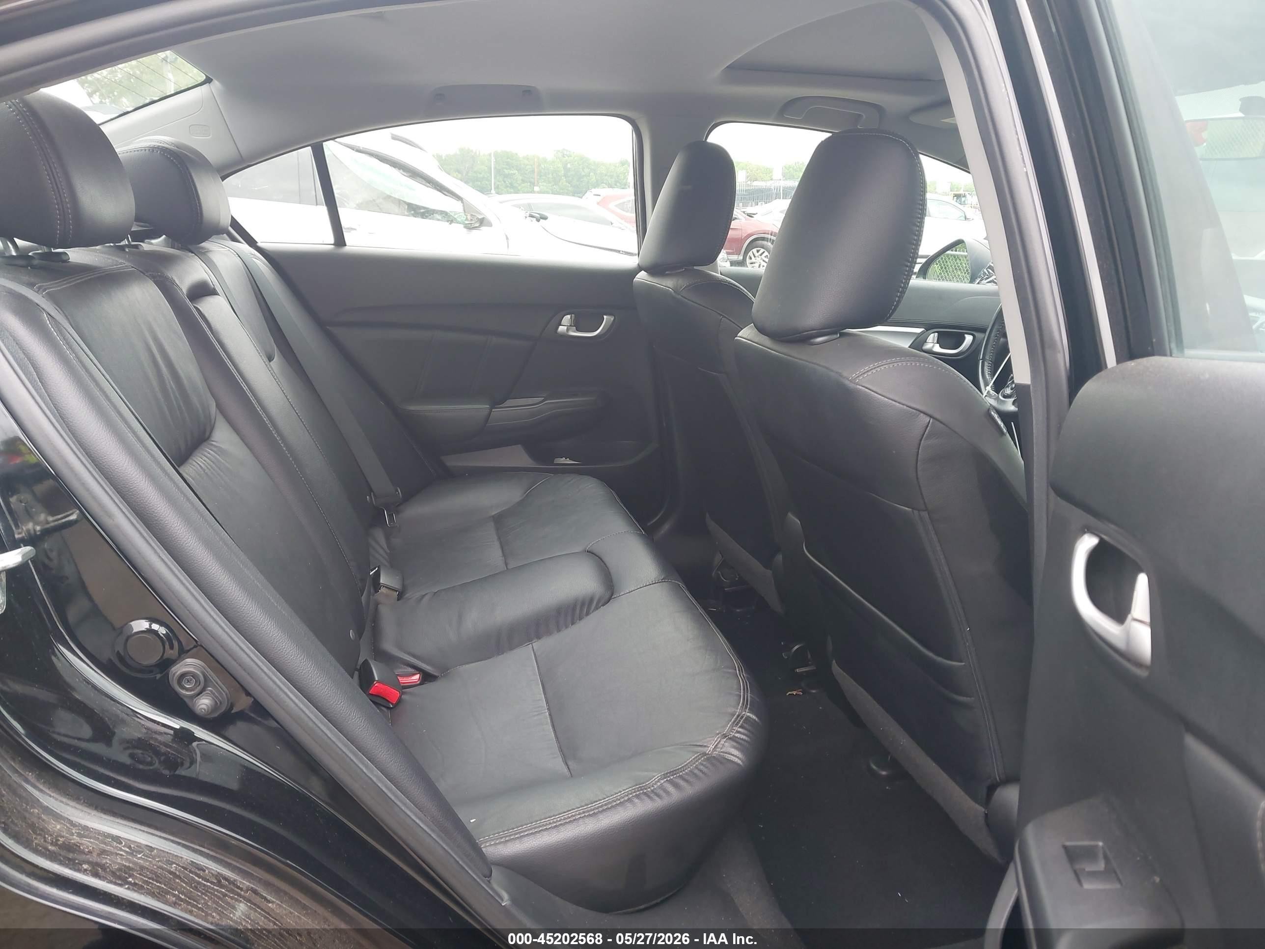 2015 Honda Civic Ex-l Black vin: 2HGFB2F9XFH550852