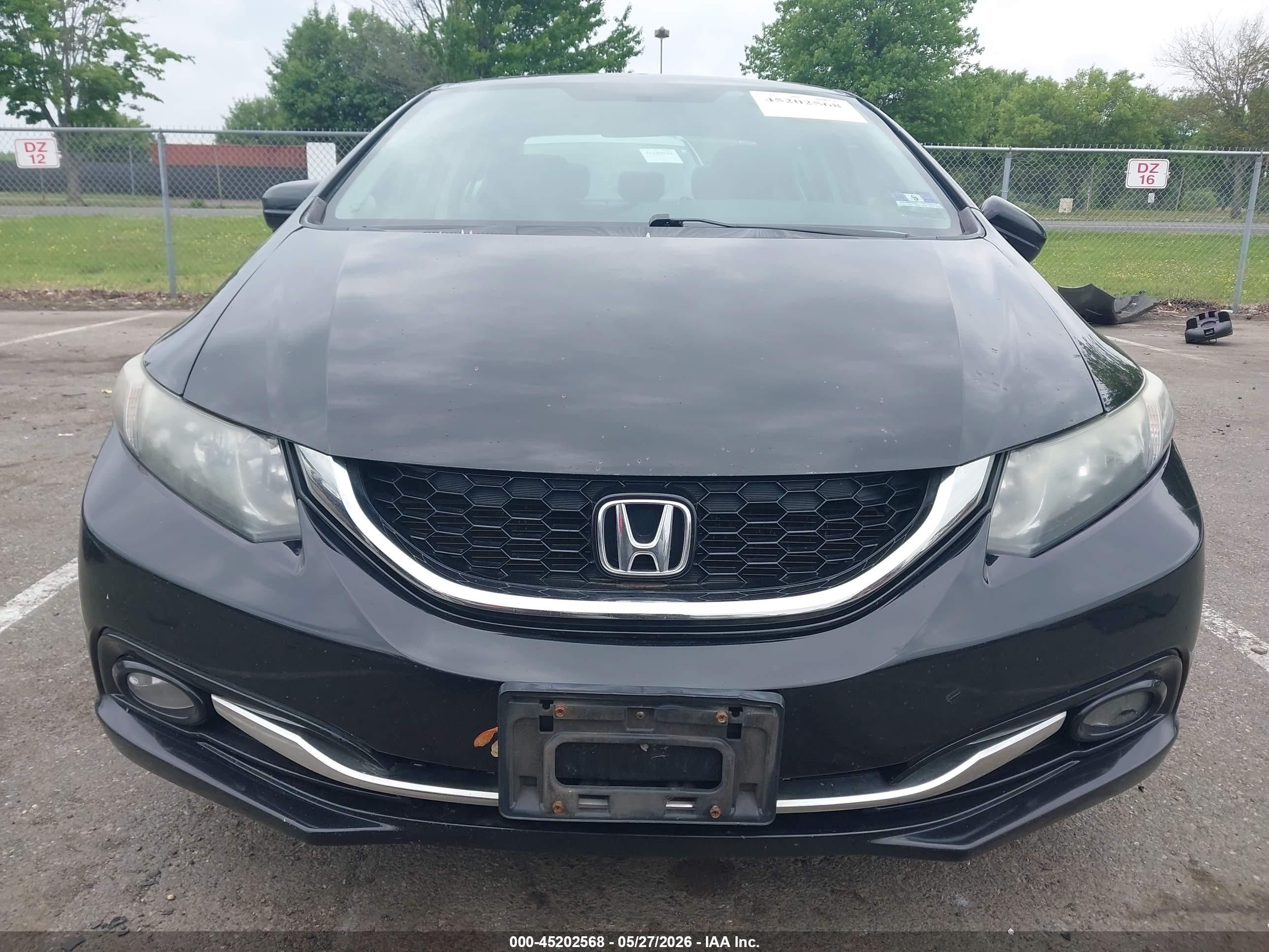 2015 Honda Civic Ex-l Black vin: 2HGFB2F9XFH550852