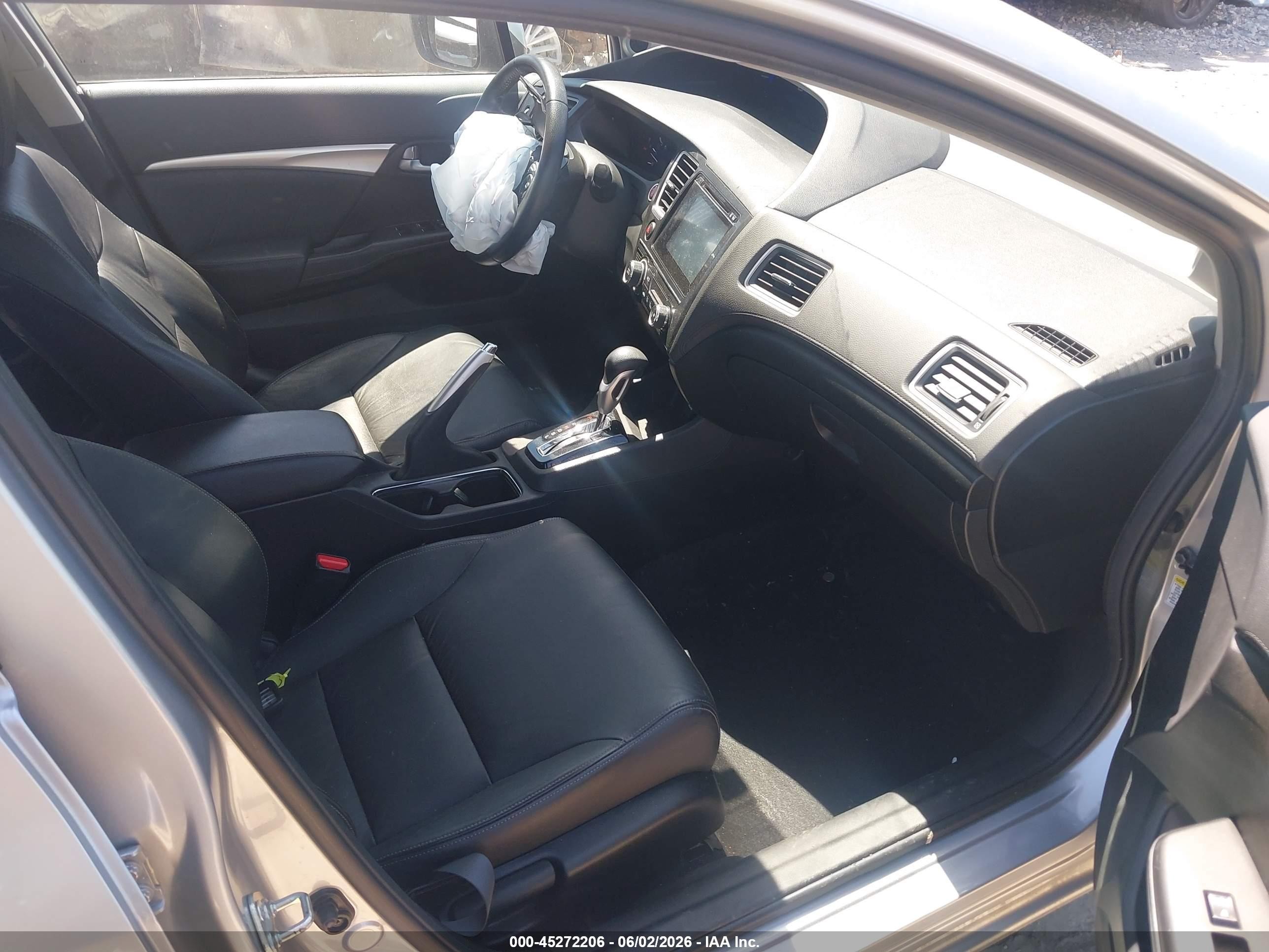 2015 Honda Civic Ex-l Silver vin: 2HGFB2F9XFH555744