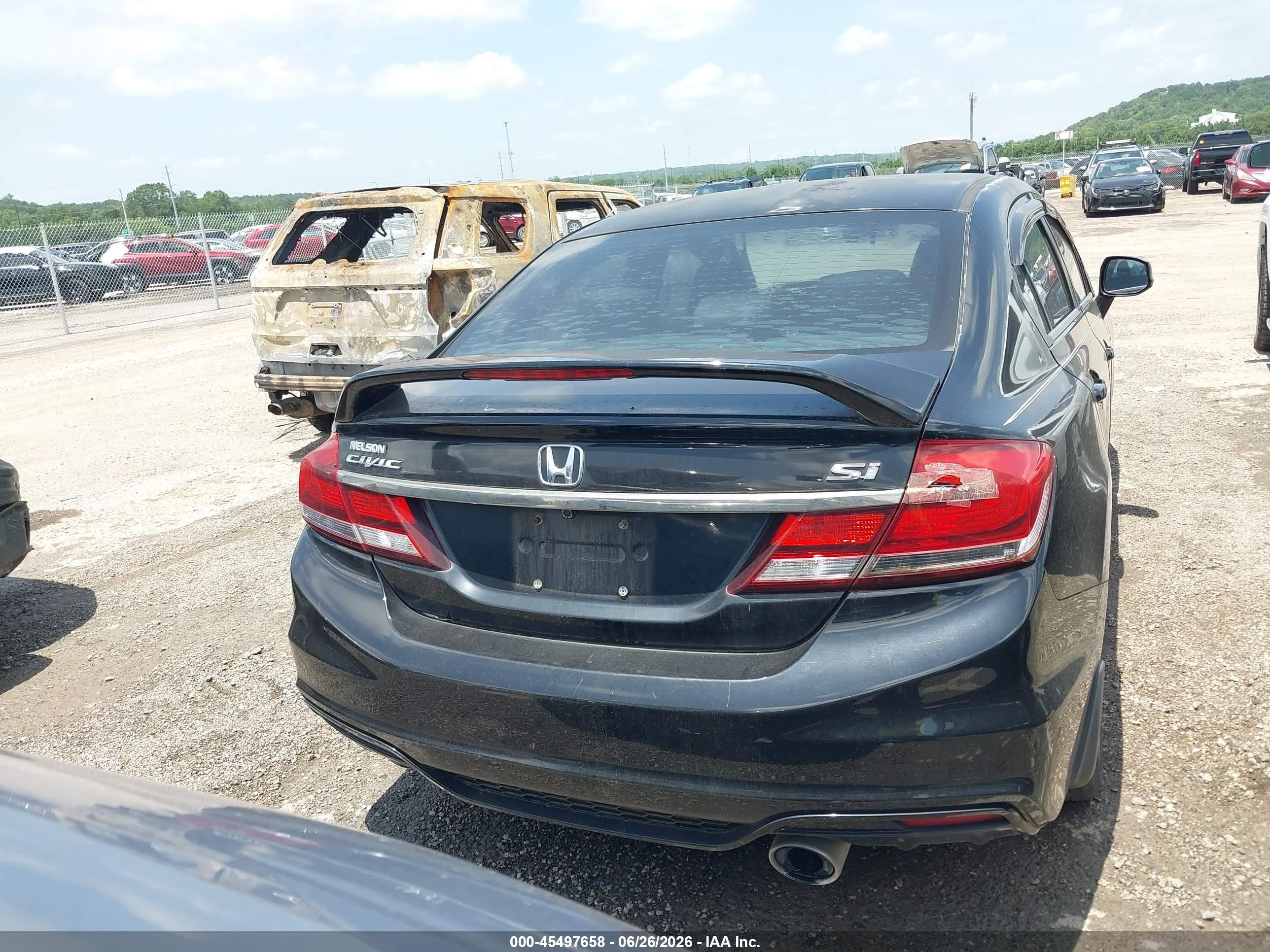 2013 Honda Civic Si Black vin: 2HGFB6E50DH701720