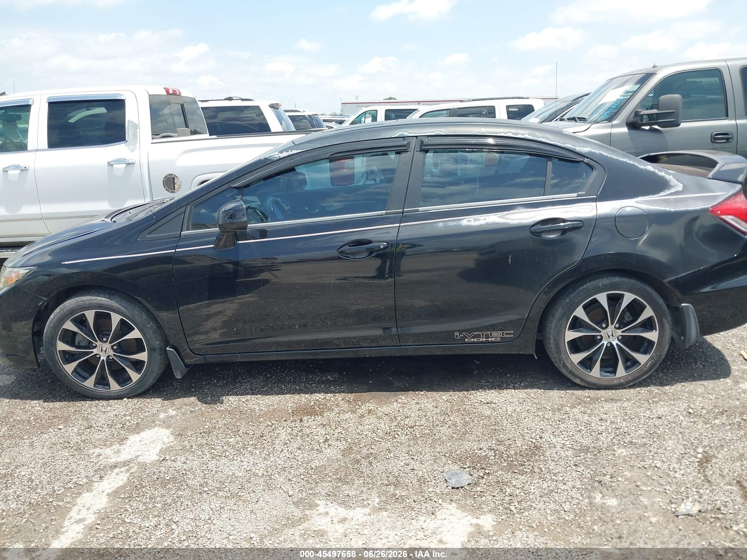 2013 Honda Civic Si Black vin: 2HGFB6E50DH701720