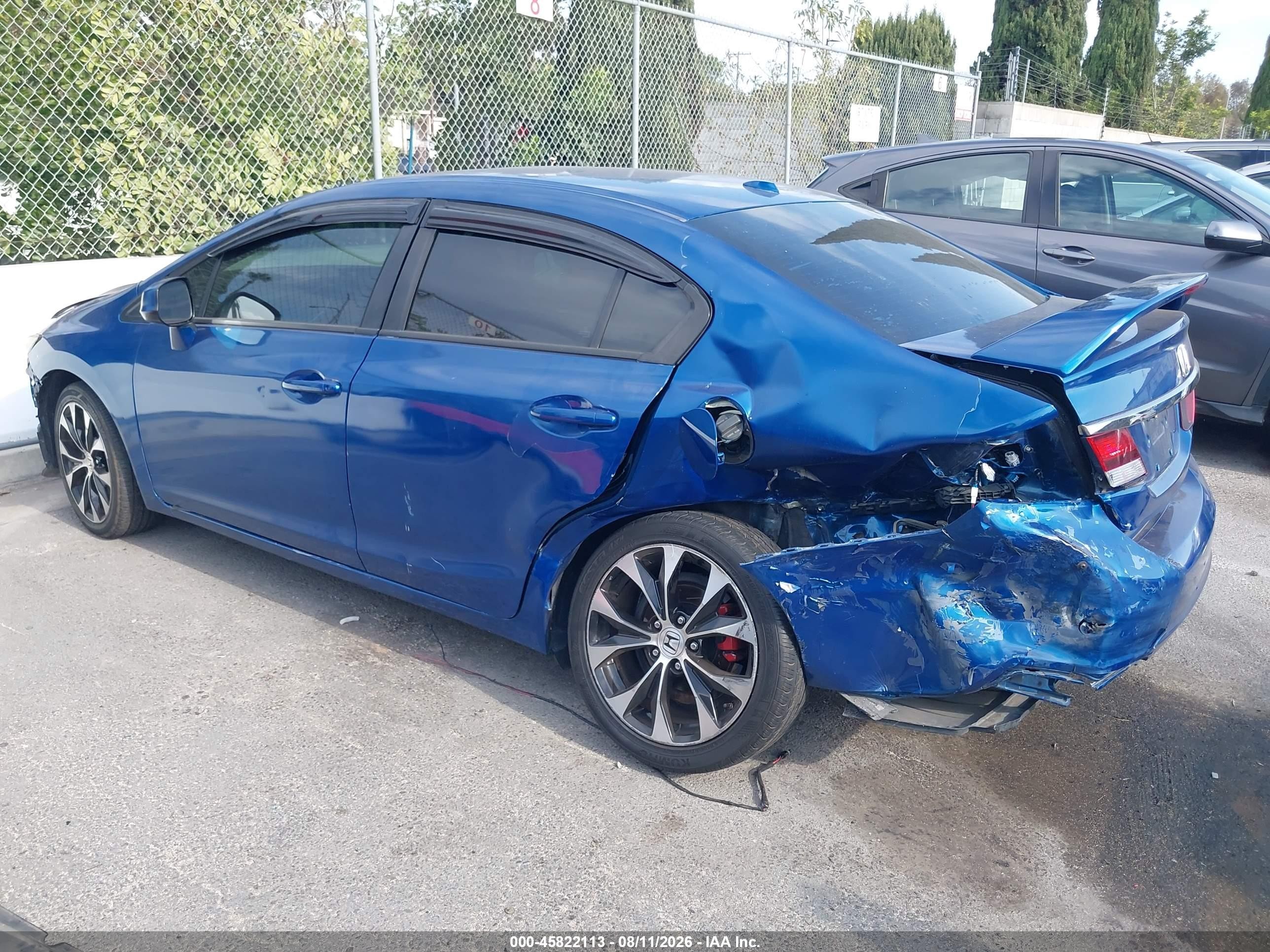 2013 Honda Civic Si Blue vin: 2HGFB6E50DH706335