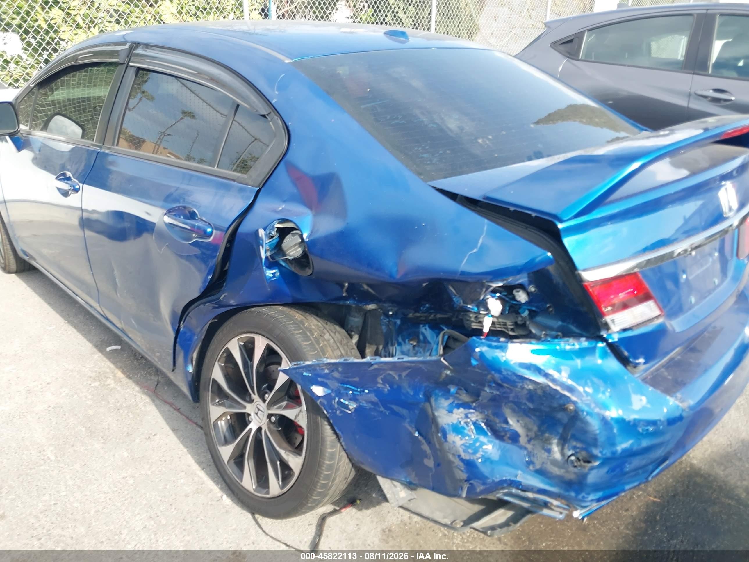 2013 Honda Civic Si Blue vin: 2HGFB6E50DH706335
