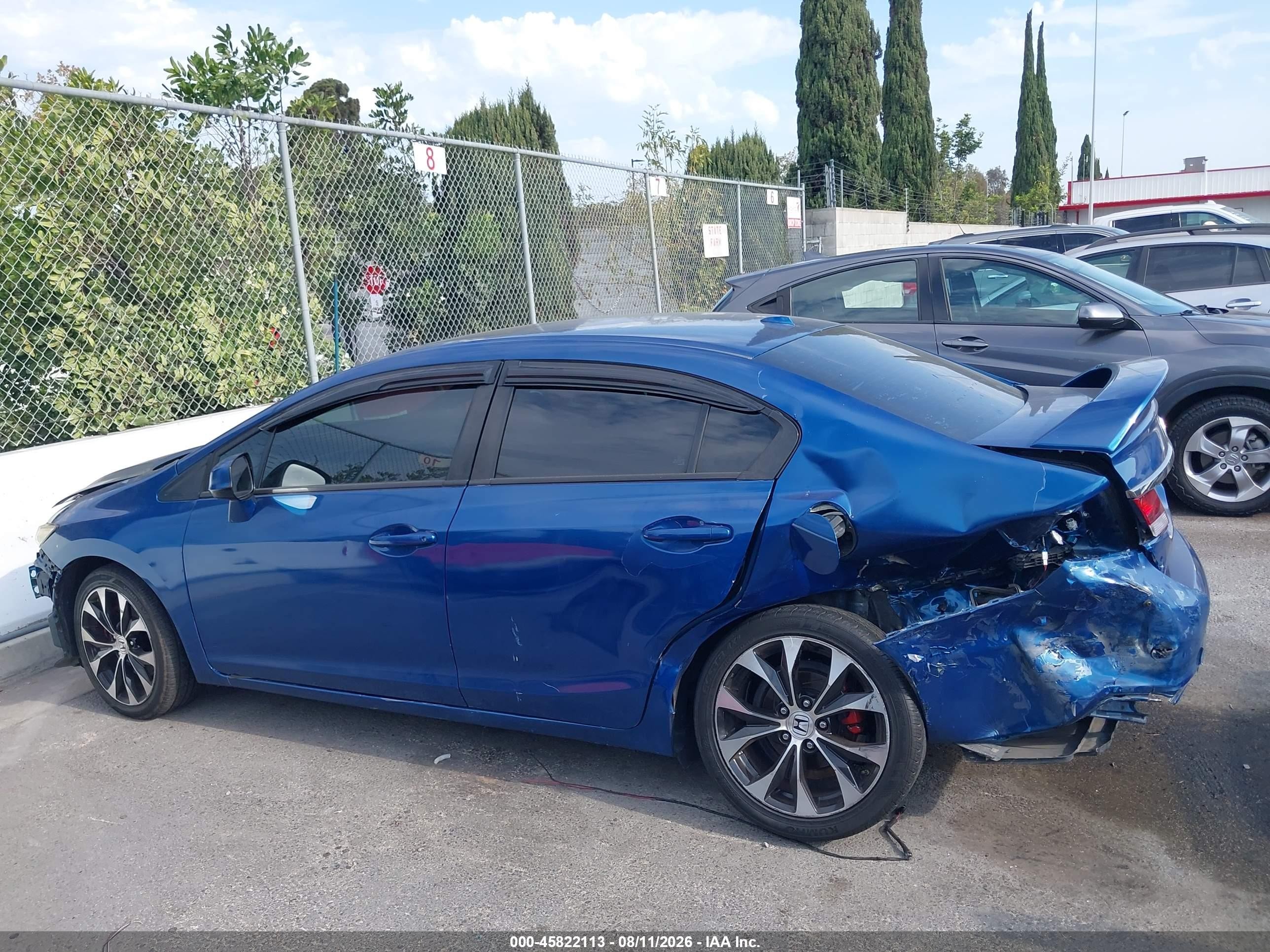 2013 Honda Civic Si Blue vin: 2HGFB6E50DH706335