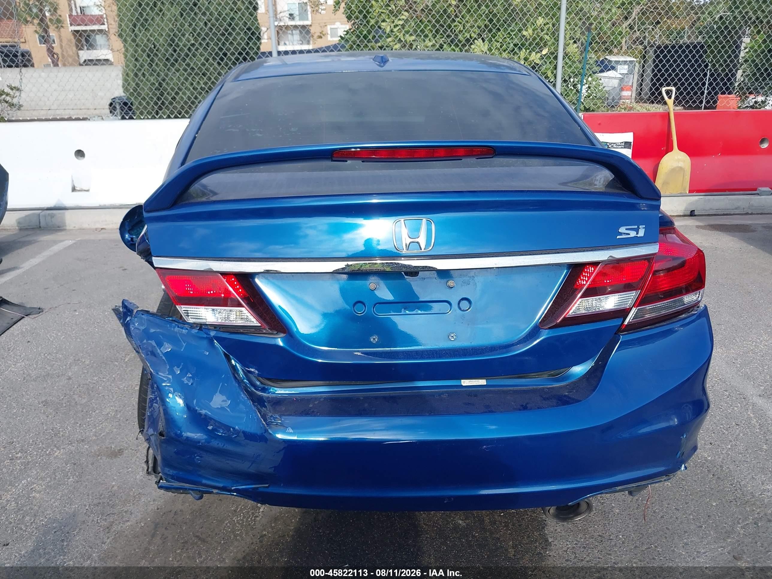 2013 Honda Civic Si Blue vin: 2HGFB6E50DH706335
