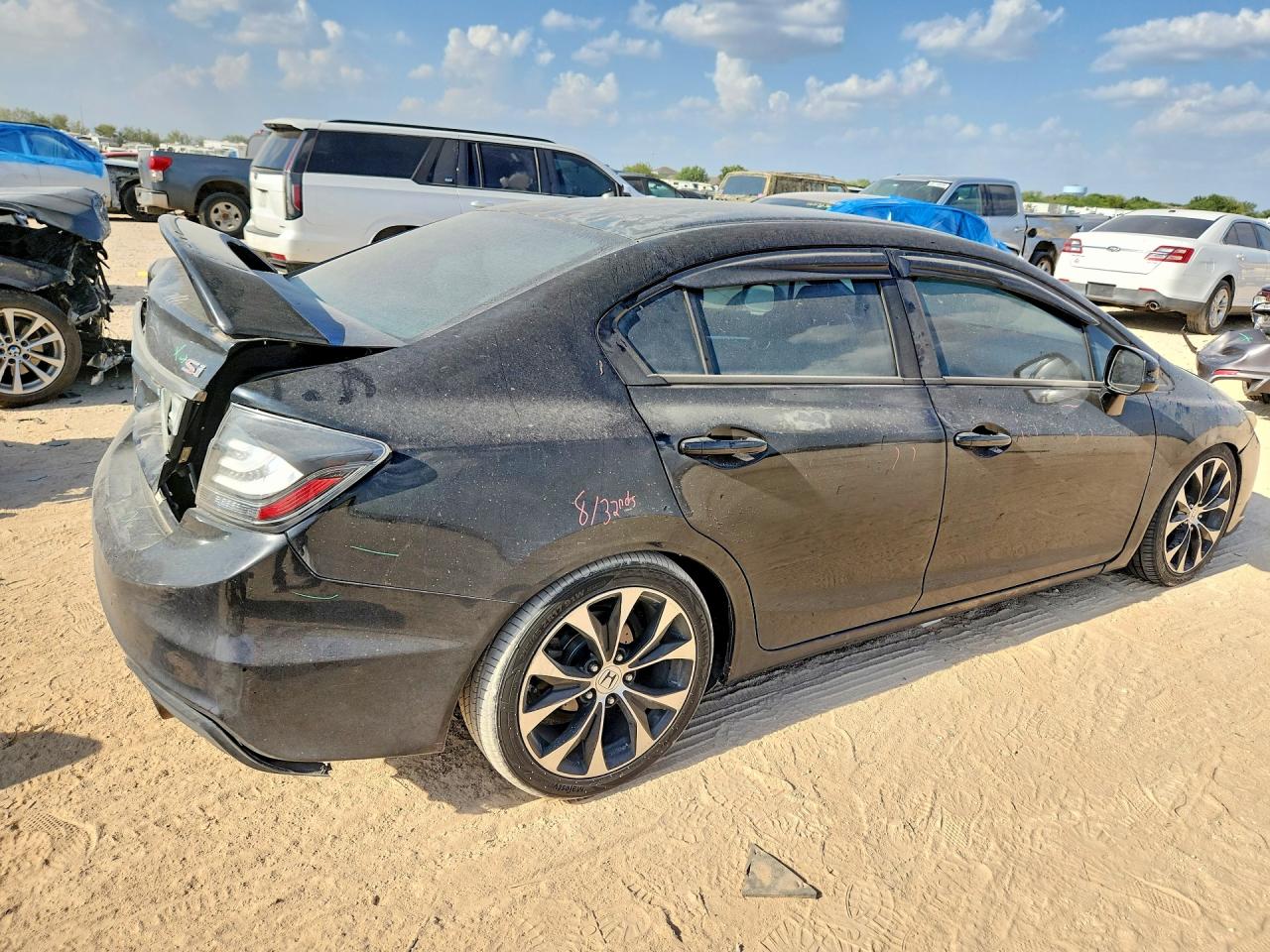 2013 Honda Civic Si Black vin: 2HGFB6E50DH706576