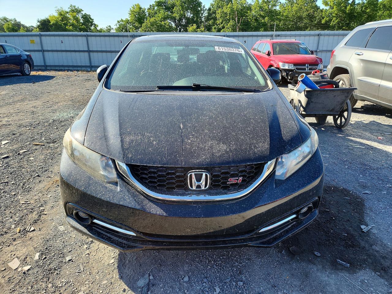 2013 Honda Civic Si Black vin: 2HGFB6E50DH710787
