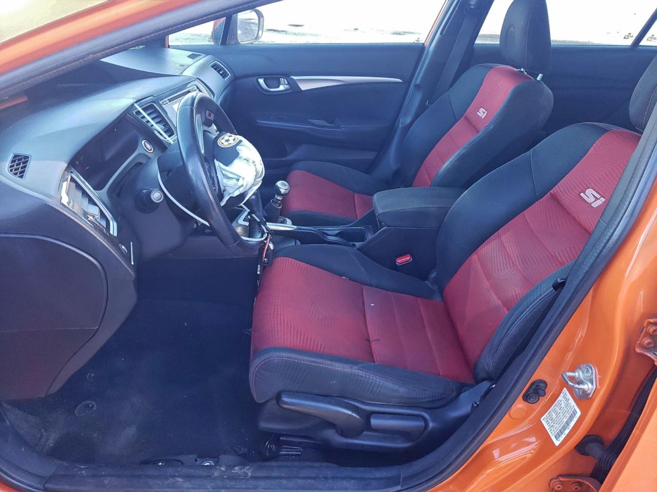 2014 Honda Civic Si Orange vin: 2HGFB6E50EH702545