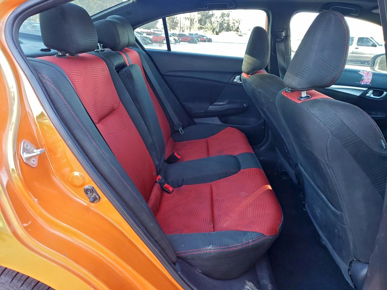 2014 Honda Civic Si Orange vin: 2HGFB6E50EH702545