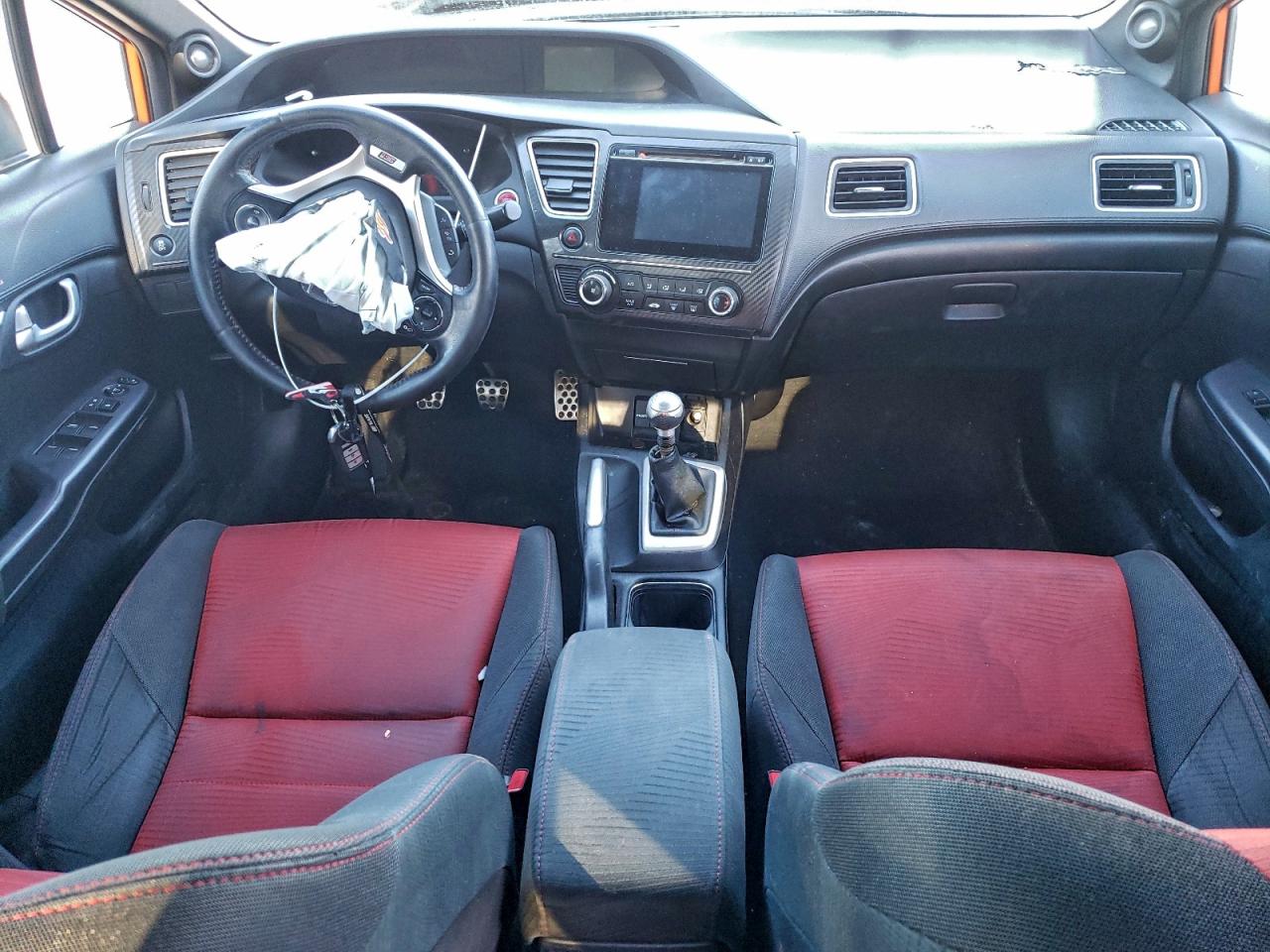2014 Honda Civic Si Orange vin: 2HGFB6E50EH702545
