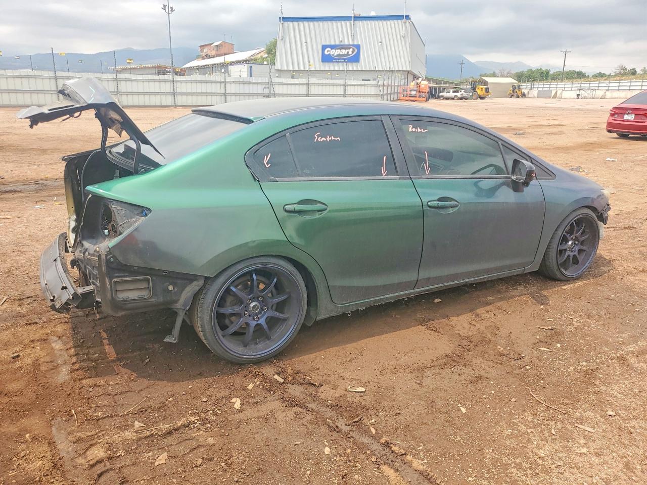 2014 Honda Civic Si Green vin: 2HGFB6E50EH704151