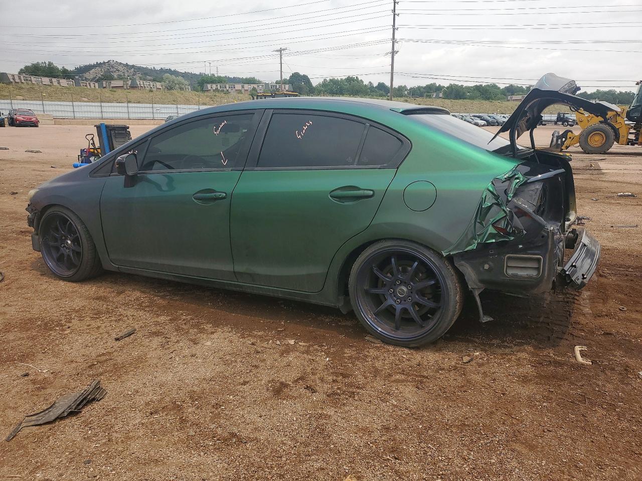 2014 Honda Civic Si Green vin: 2HGFB6E50EH704151