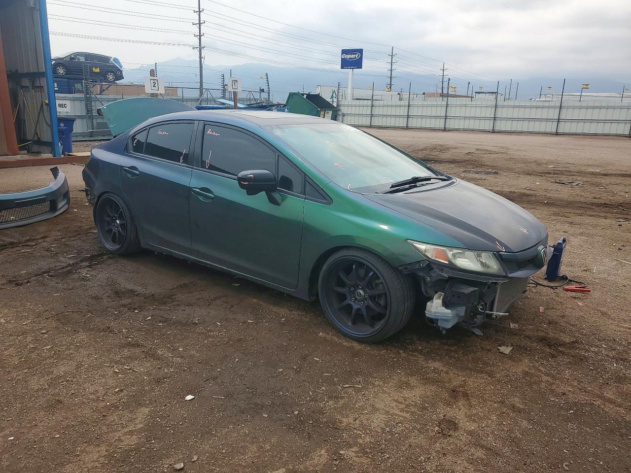 2014 Honda Civic Si Green vin: 2HGFB6E50EH704151