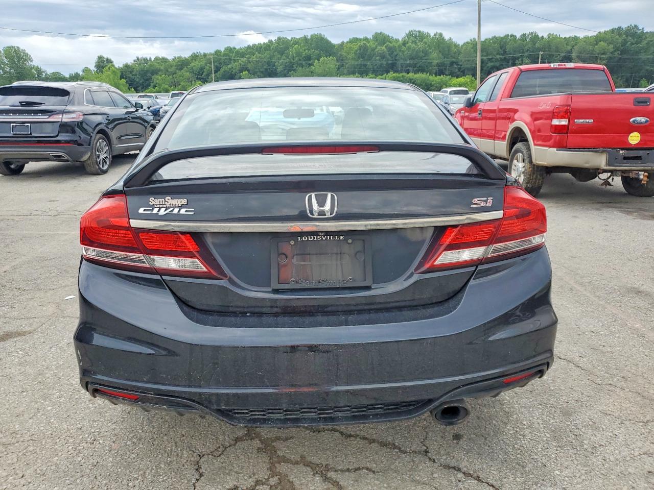 2014 Honda Civic Si Black vin: 2HGFB6E50EH705736