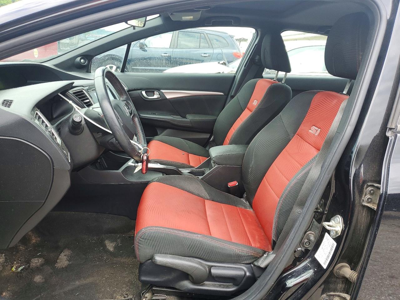 2014 Honda Civic Si Black vin: 2HGFB6E50EH705736