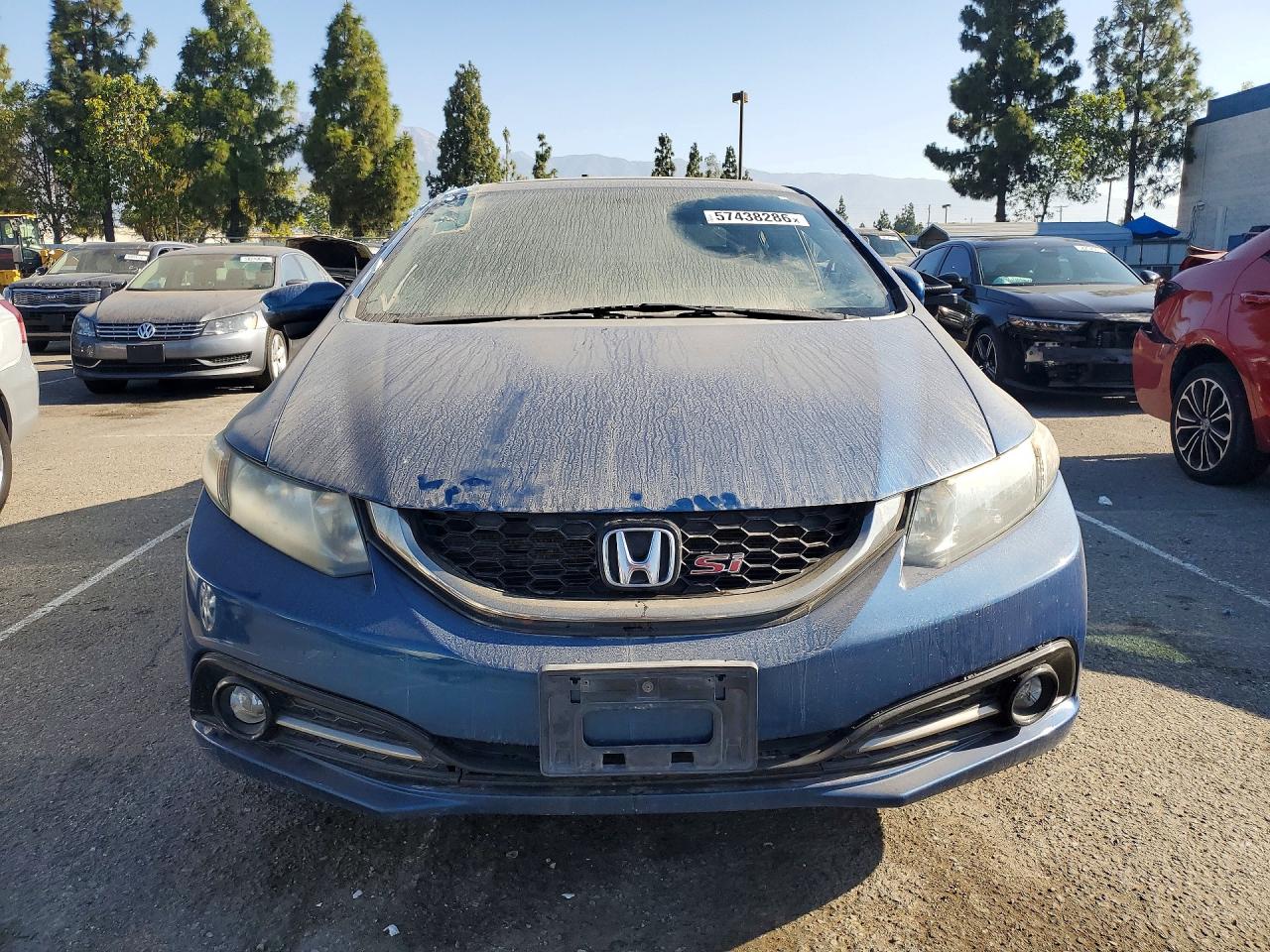 2015 Honda Civic Si Blue vin: 2HGFB6E50FH701090