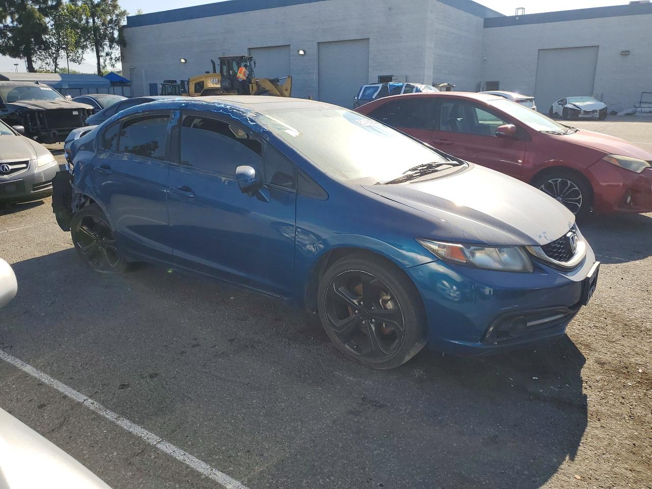 2015 Honda Civic Si Blue vin: 2HGFB6E50FH701090