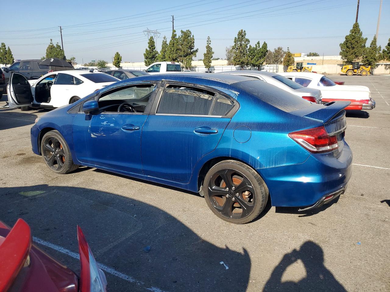 2015 Honda Civic Si Blue vin: 2HGFB6E50FH701090
