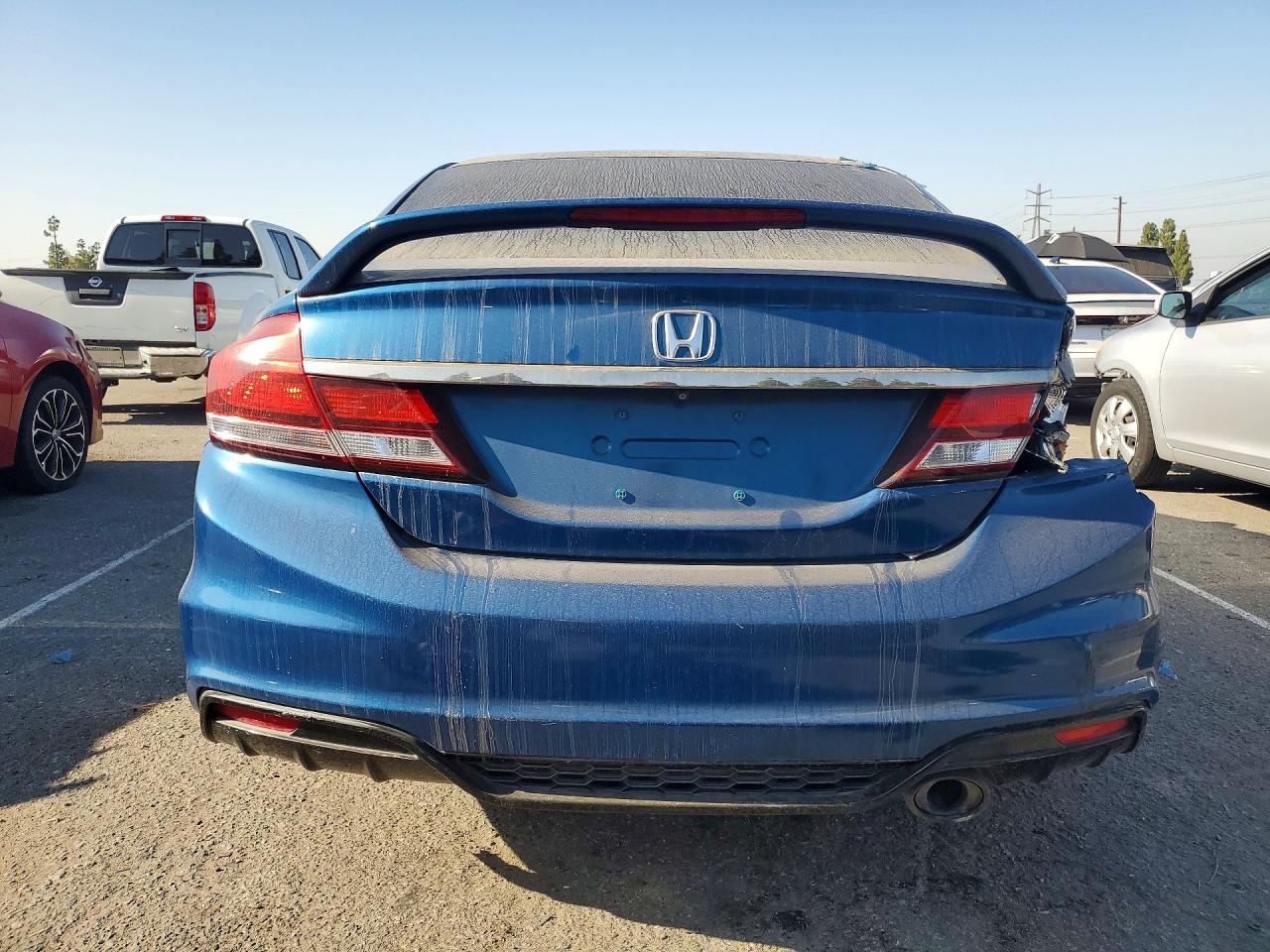2015 Honda Civic Si Blue vin: 2HGFB6E50FH701090
