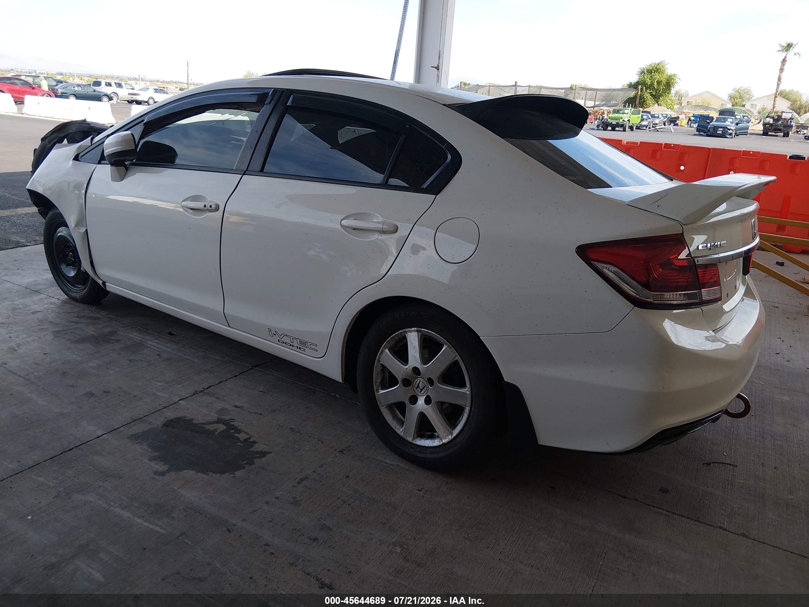 2015 Honda Civic Si White vin: 2HGFB6E50FH702255