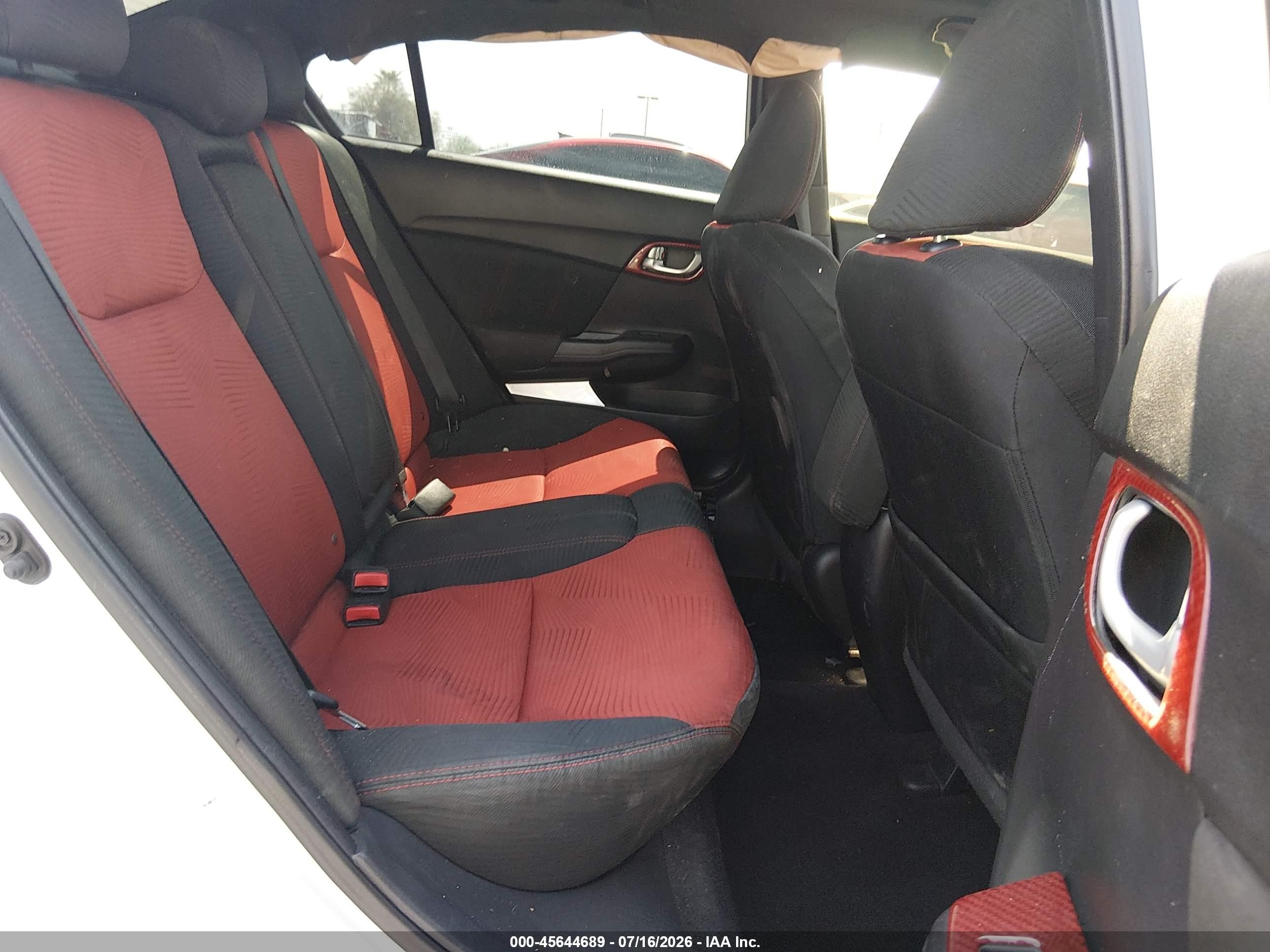 2015 Honda Civic Si White vin: 2HGFB6E50FH702255