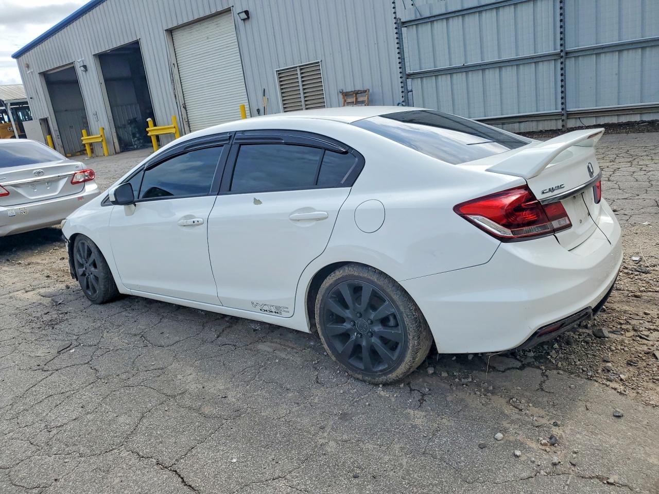 2015 Honda Civic Si White vin: 2HGFB6E50FH704233