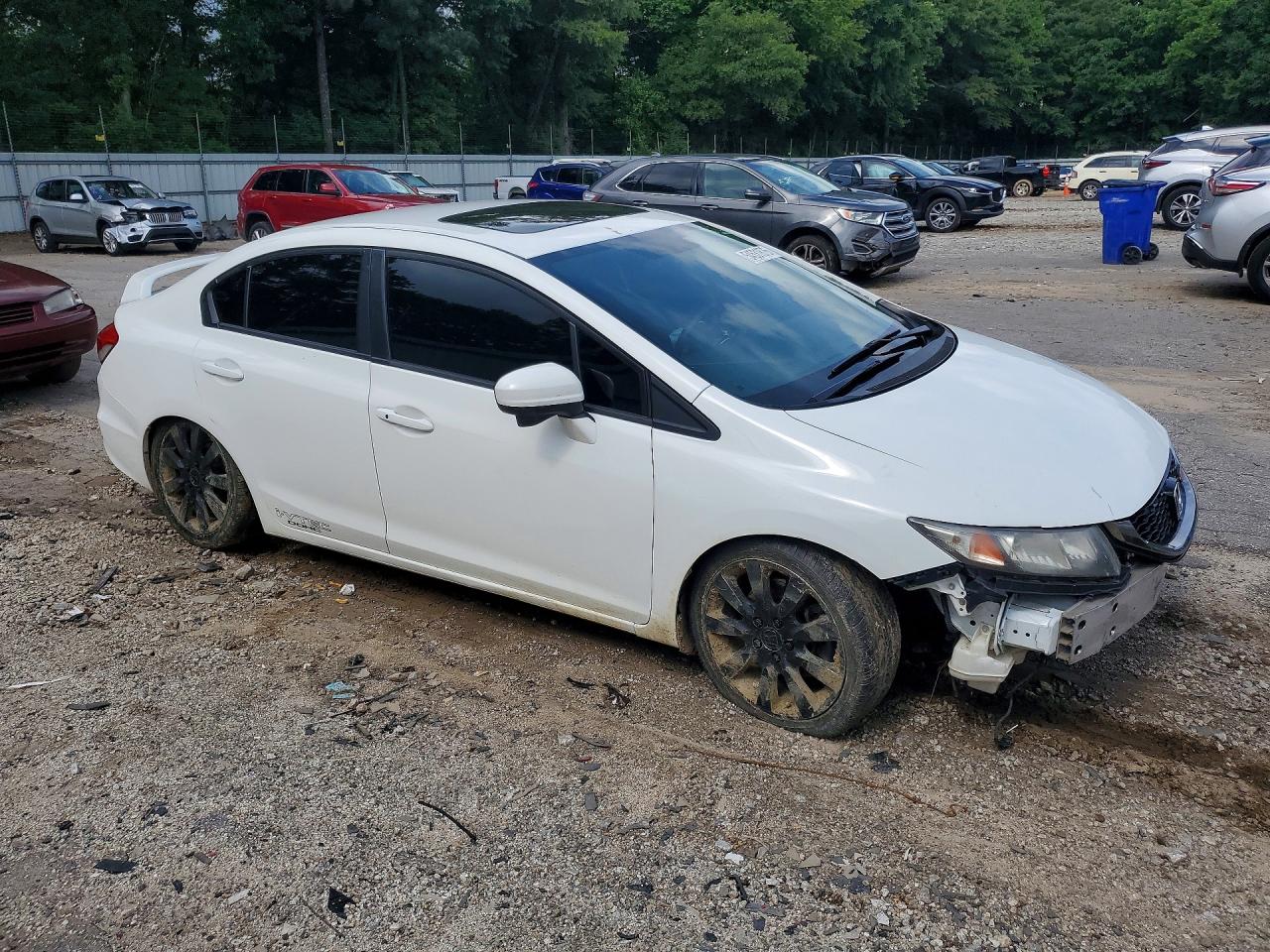 2015 Honda Civic Si White vin: 2HGFB6E50FH704233