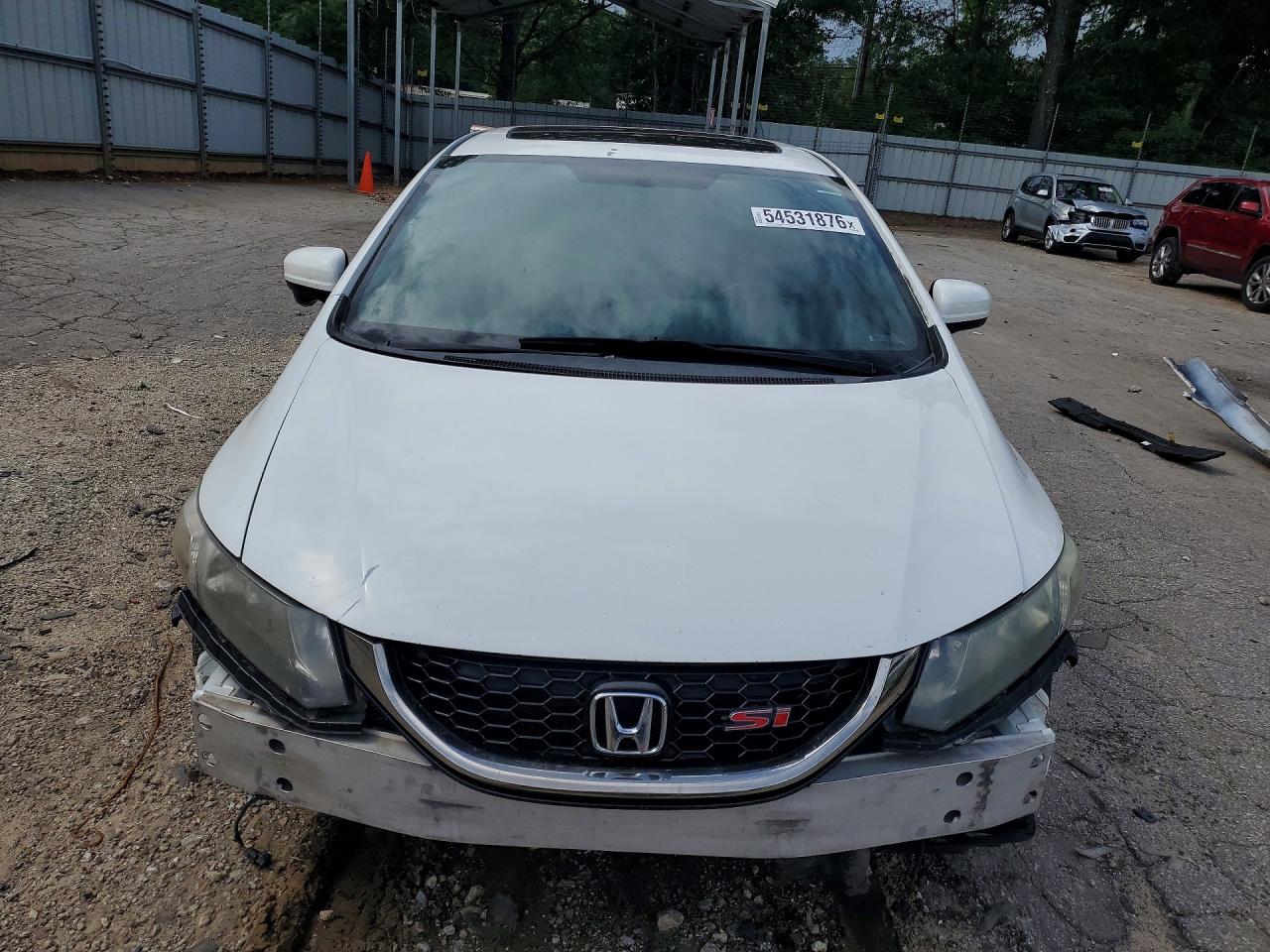 2015 Honda Civic Si White vin: 2HGFB6E50FH704233