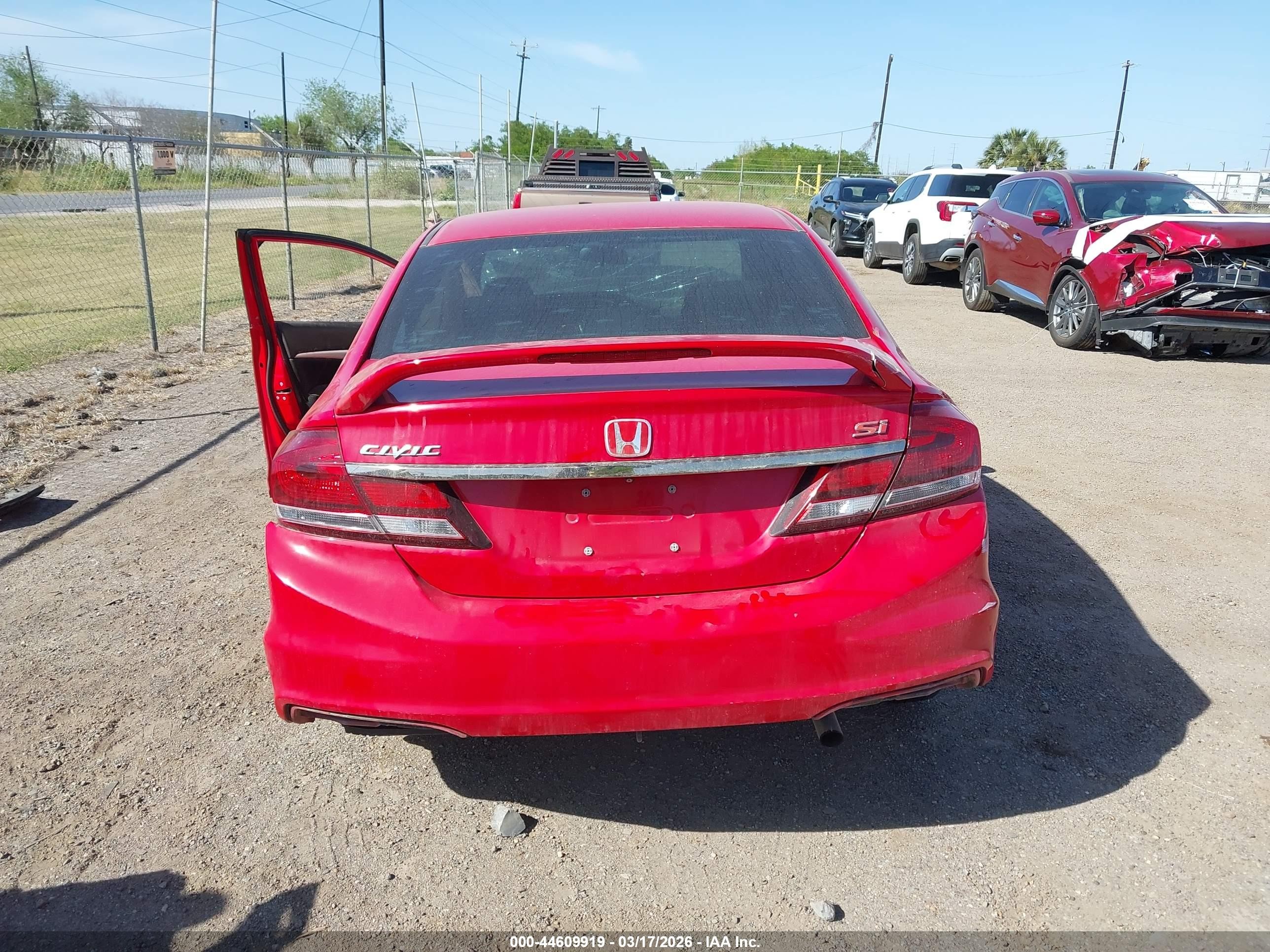 2015 Honda Civic Si Red vin: 2HGFB6E50FH707682