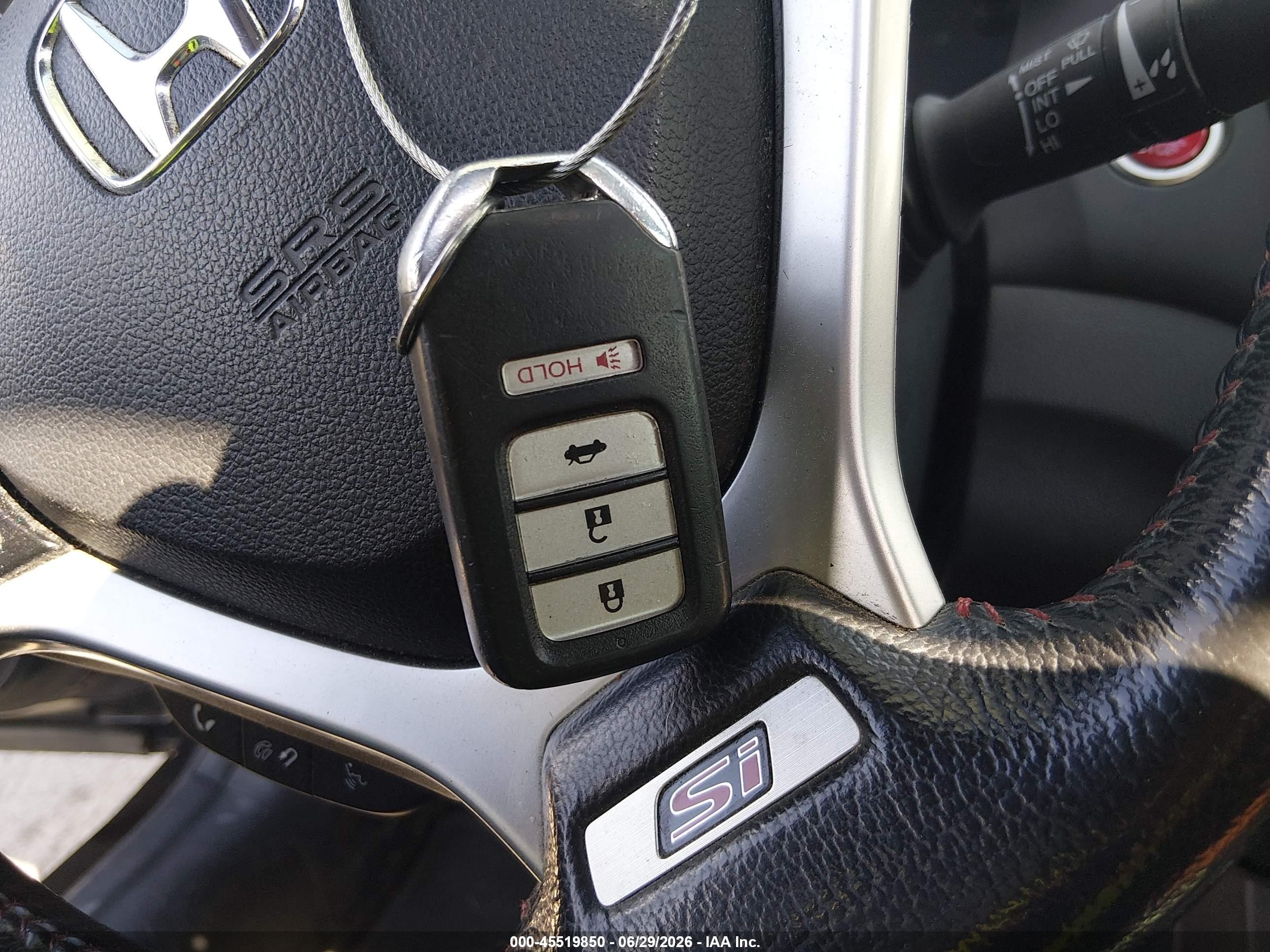 2015 Honda Civic Si Black vin: 2HGFB6E50FH707956