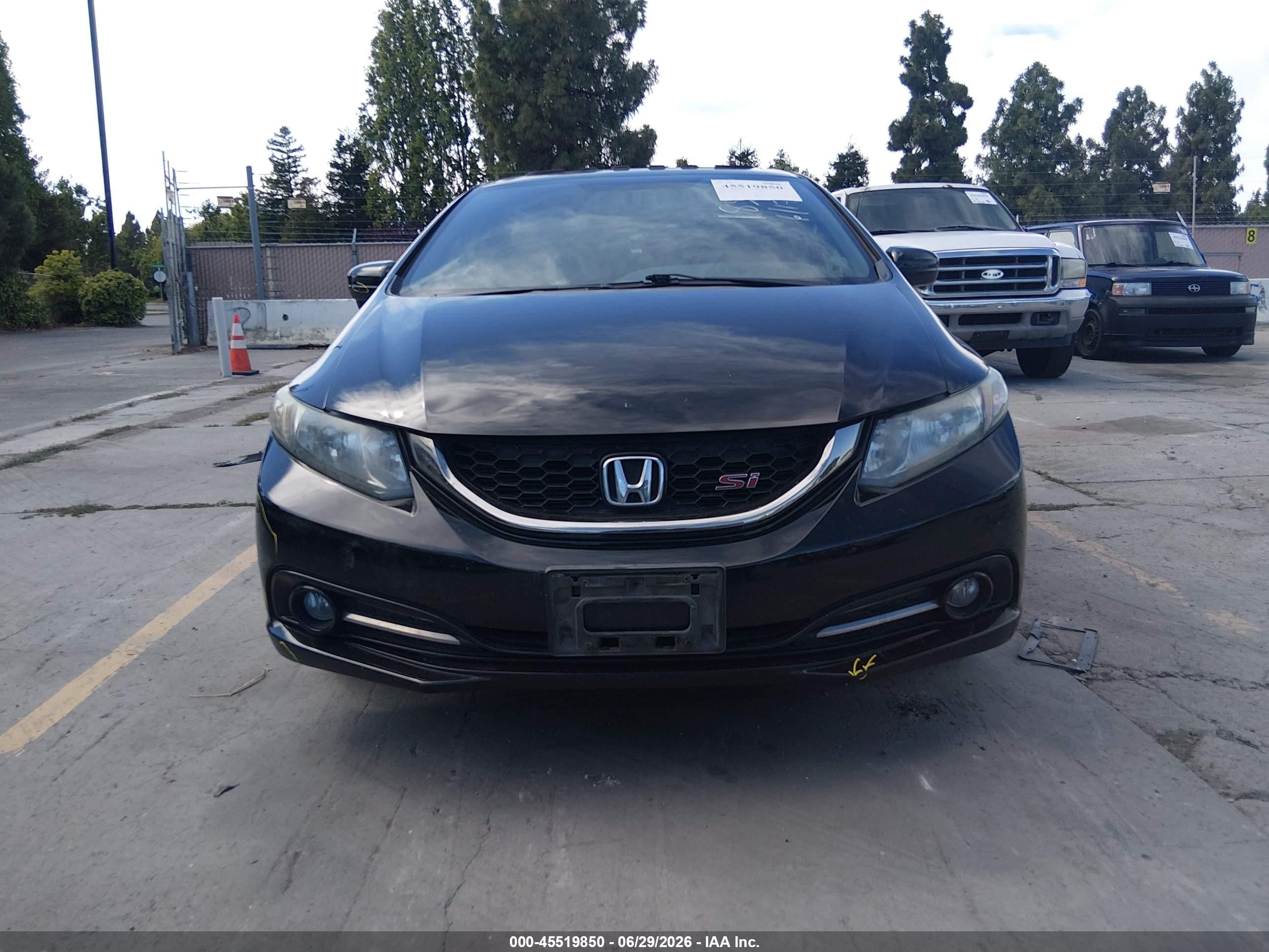 2015 Honda Civic Si Black vin: 2HGFB6E50FH707956