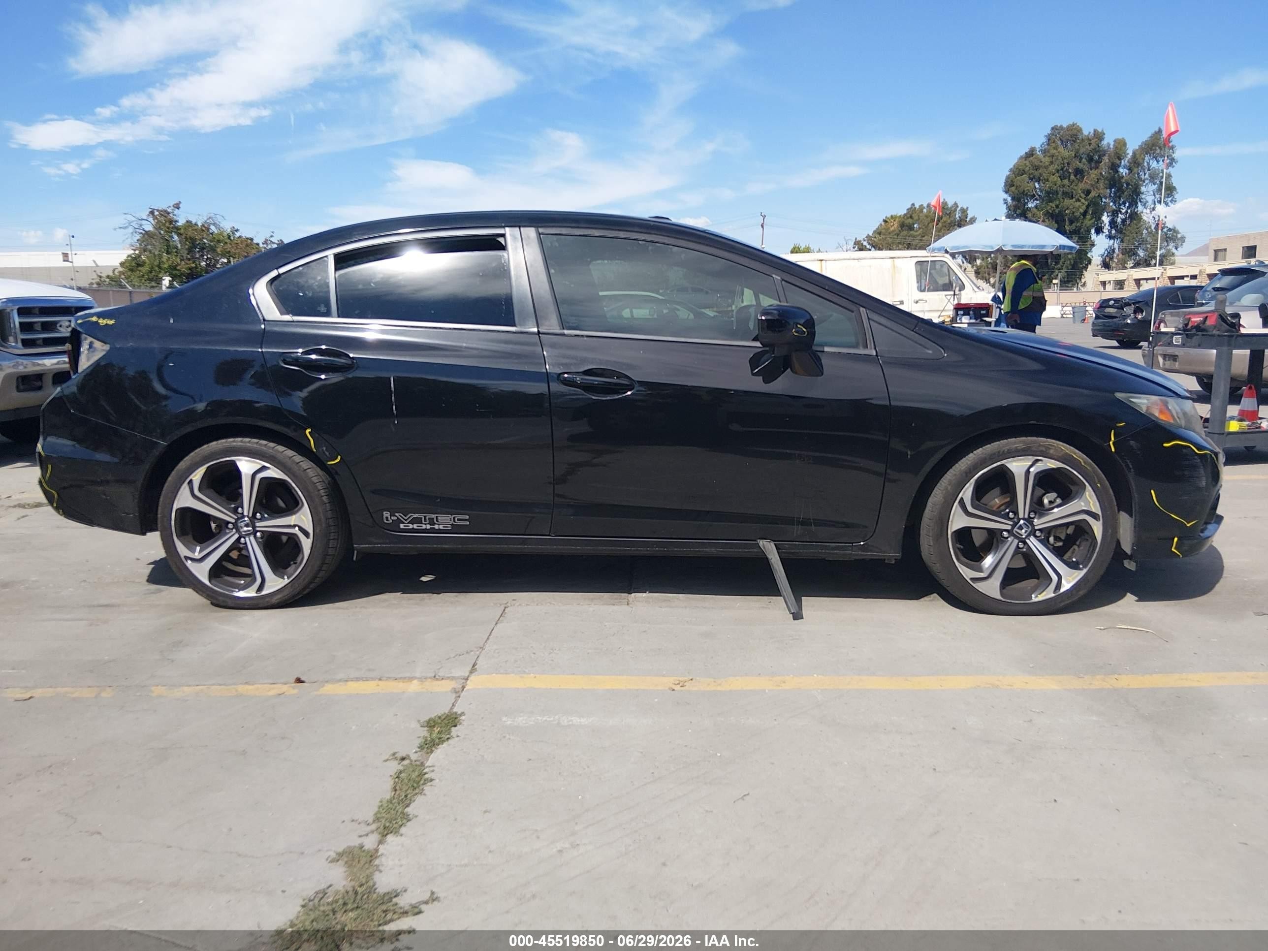 2015 Honda Civic Si Black vin: 2HGFB6E50FH707956