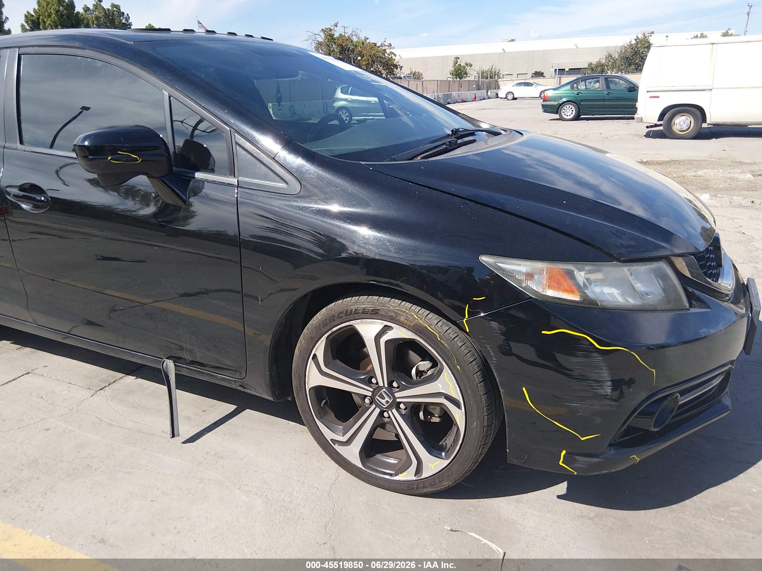 2015 Honda Civic Si Black vin: 2HGFB6E50FH707956