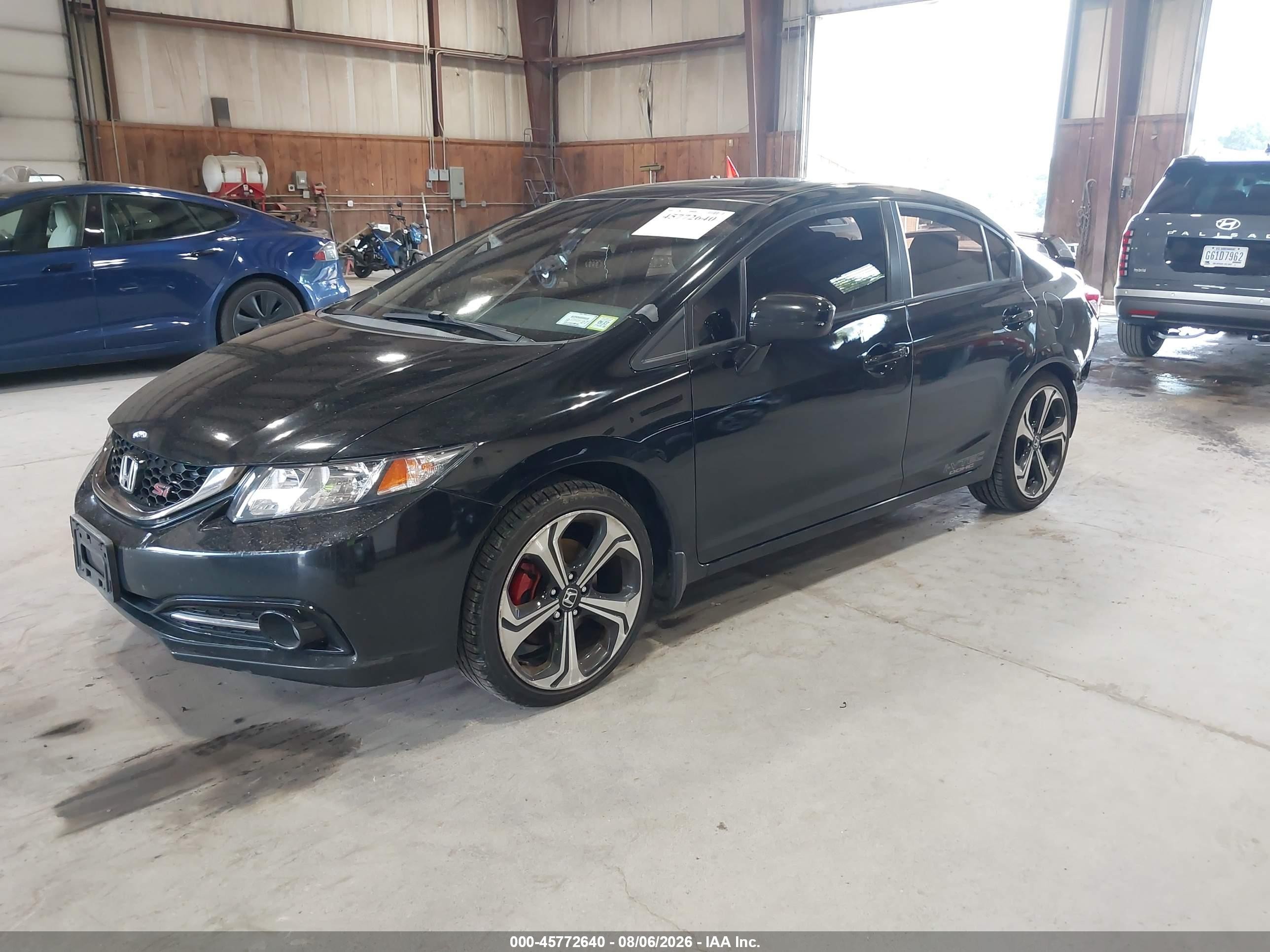 2015 Honda Civic Si Black vin: 2HGFB6E50FH709271