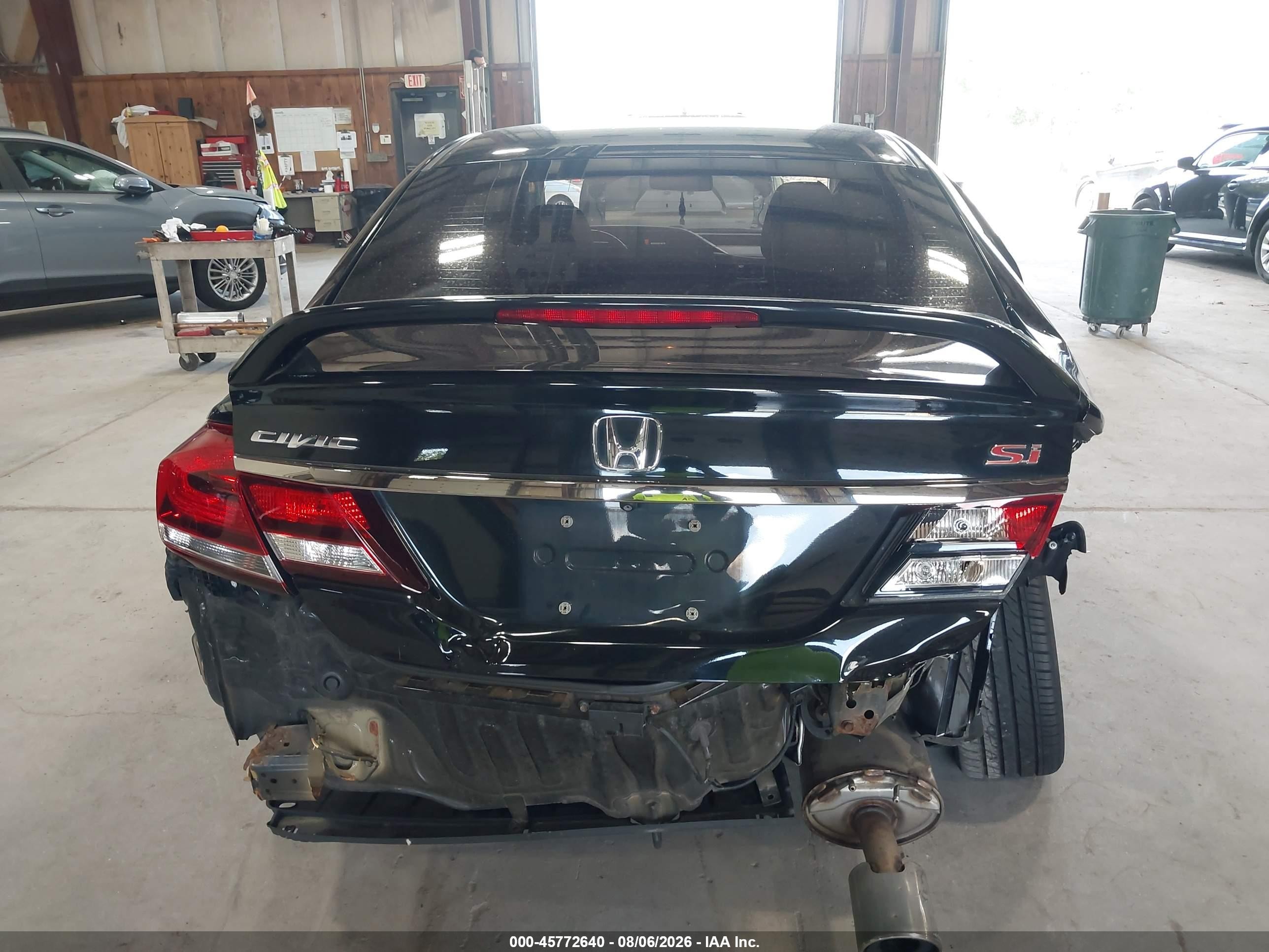 2015 Honda Civic Si Black vin: 2HGFB6E50FH709271