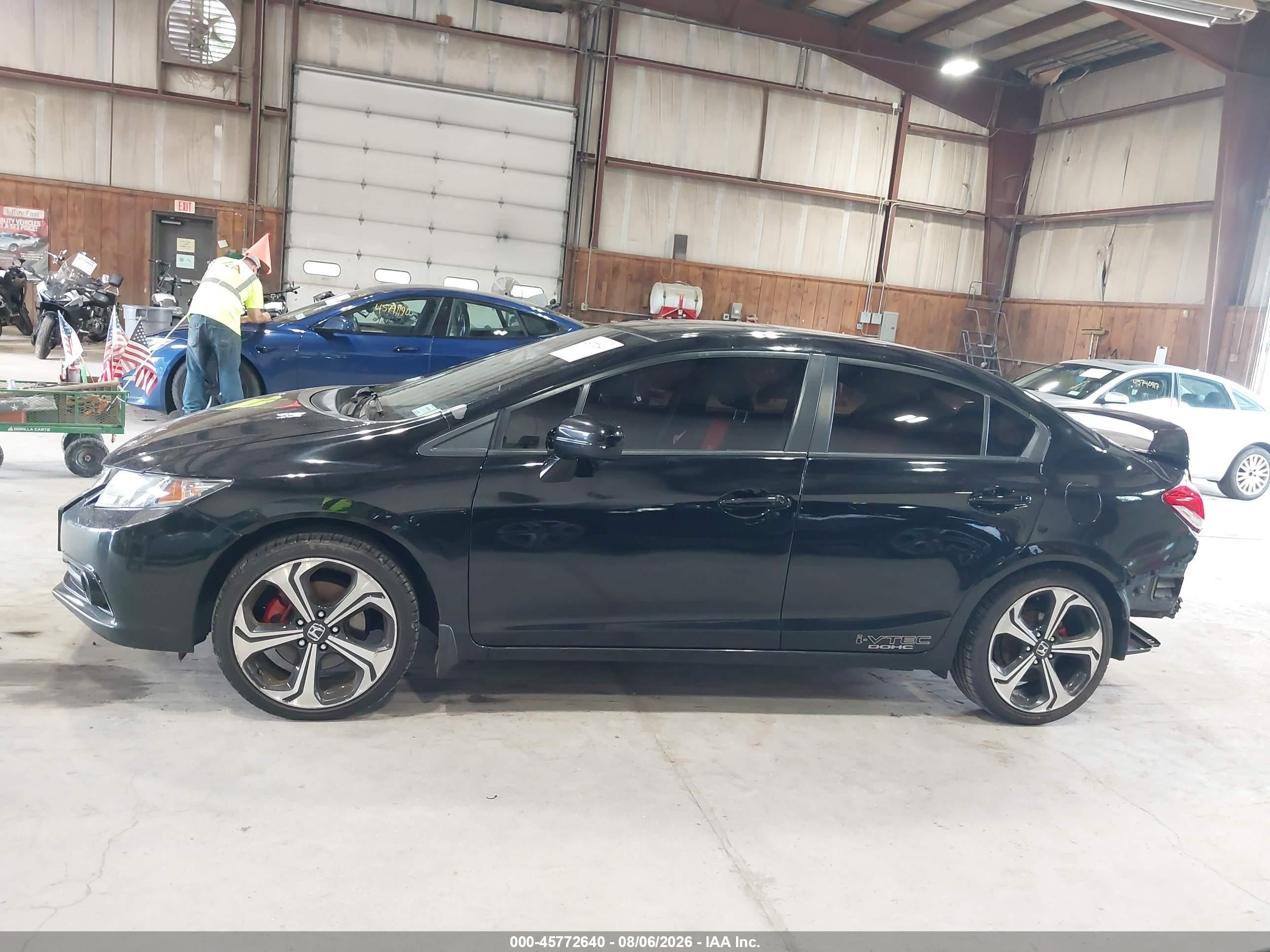 2015 Honda Civic Si Black vin: 2HGFB6E50FH709271