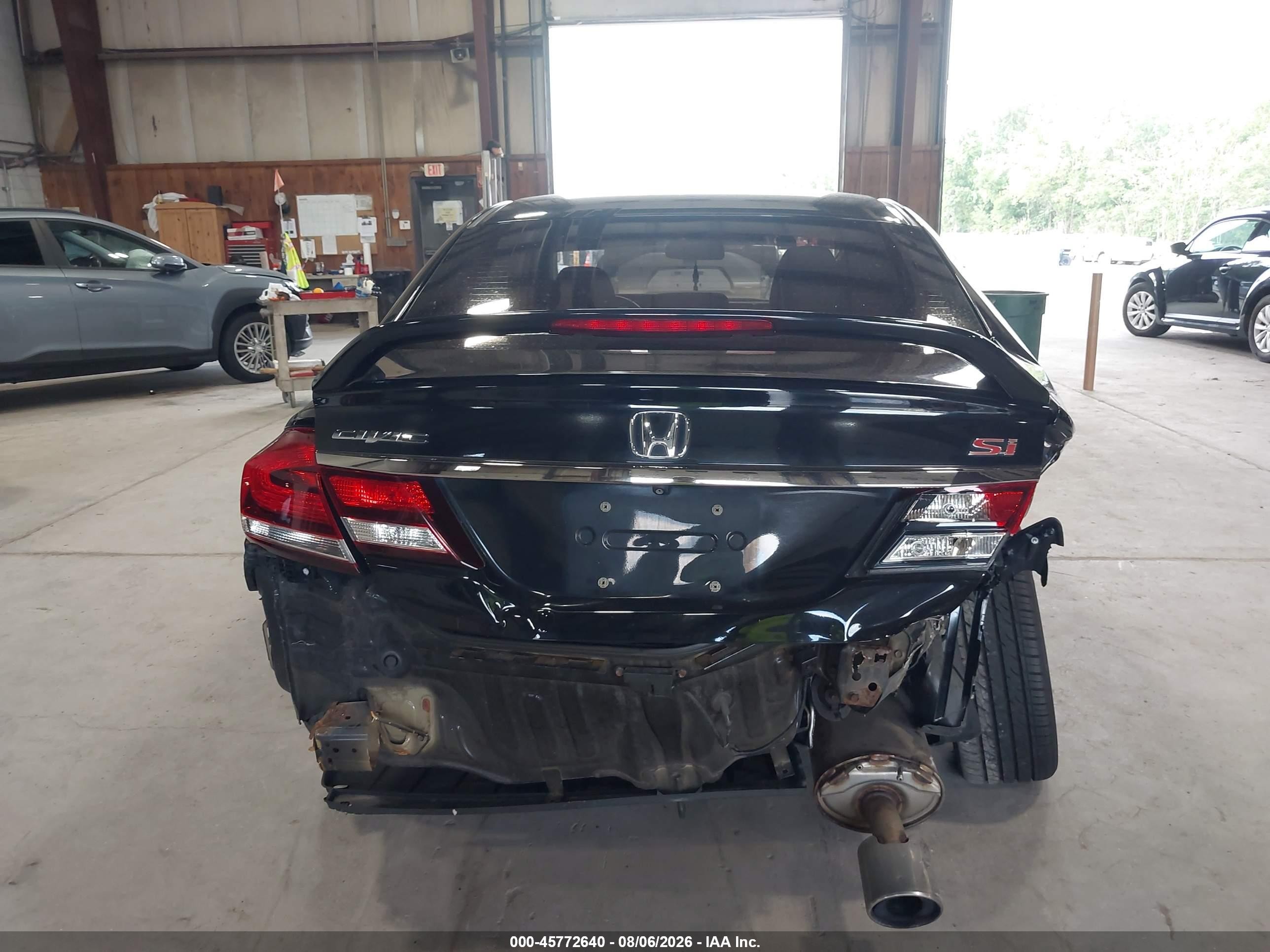 2015 Honda Civic Si Black vin: 2HGFB6E50FH709271