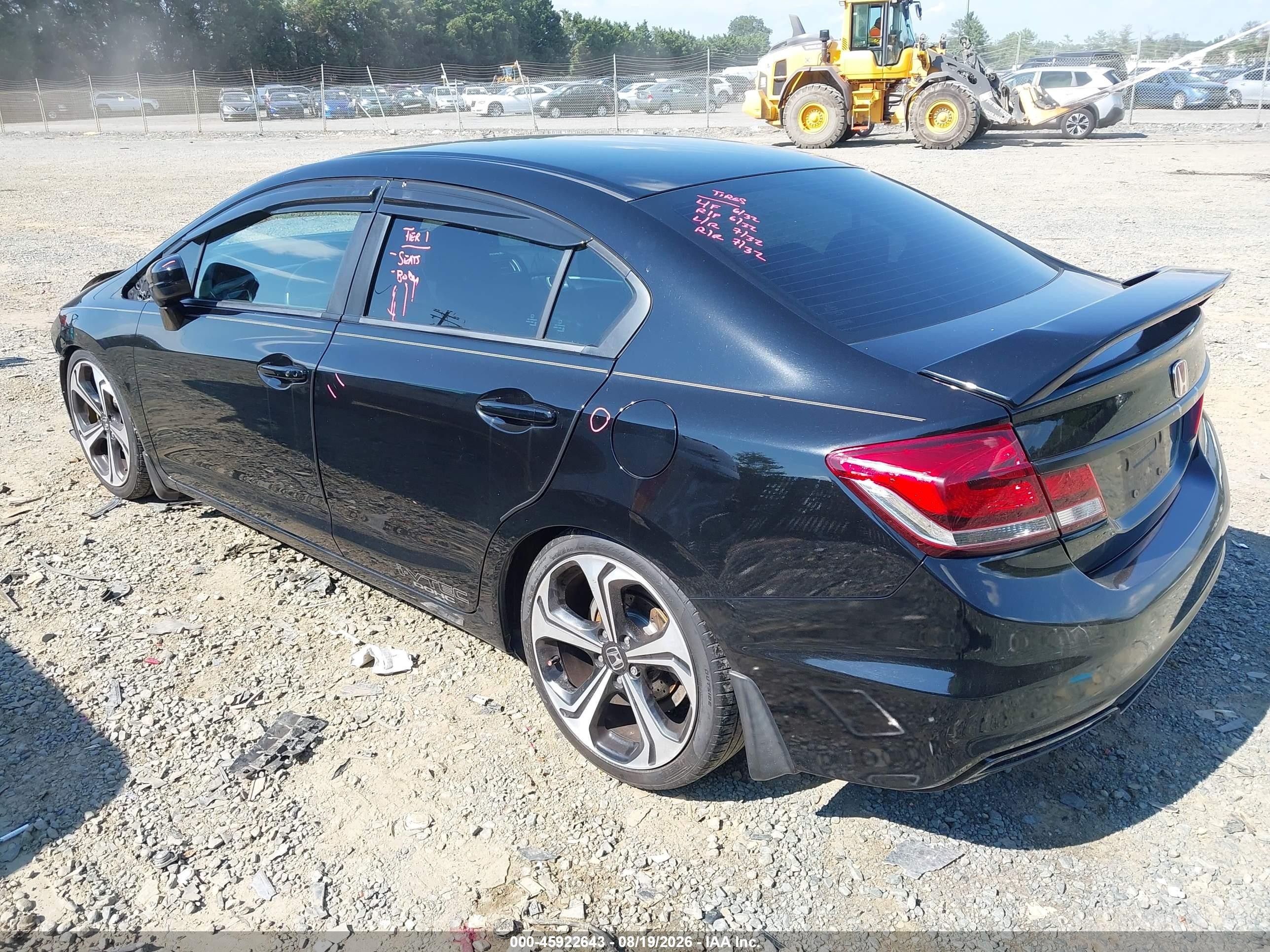 2015 Honda Civic Si Blue vin: 2HGFB6E50FH710291