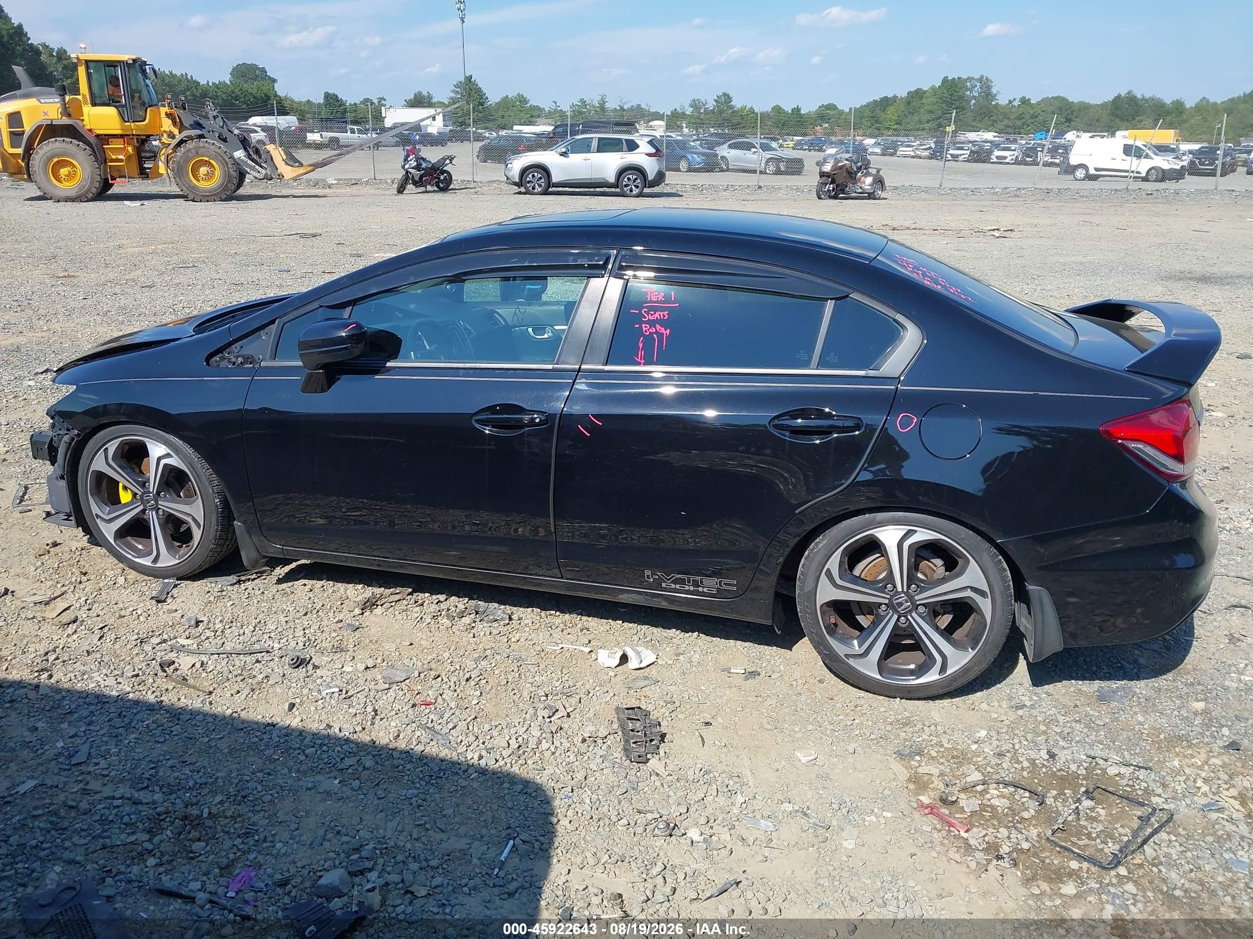 2015 Honda Civic Si Blue vin: 2HGFB6E50FH710291