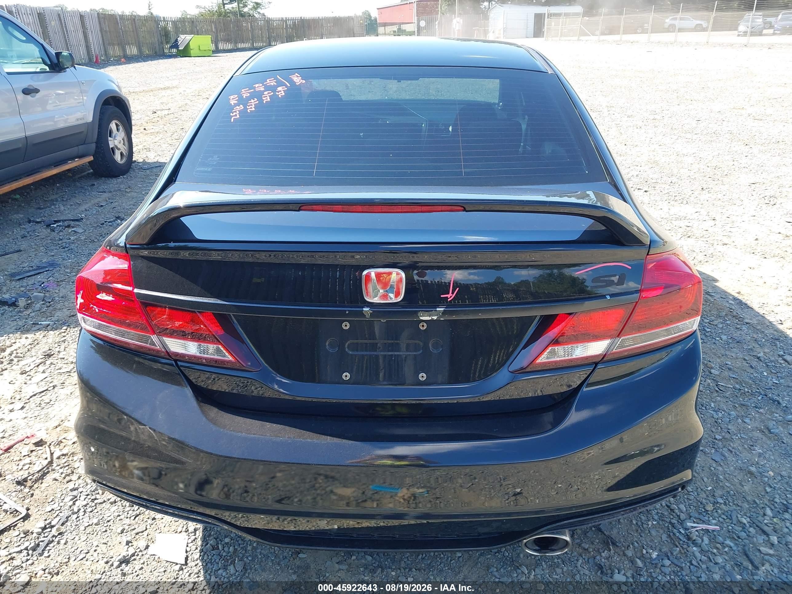 2015 Honda Civic Si Blue vin: 2HGFB6E50FH710291