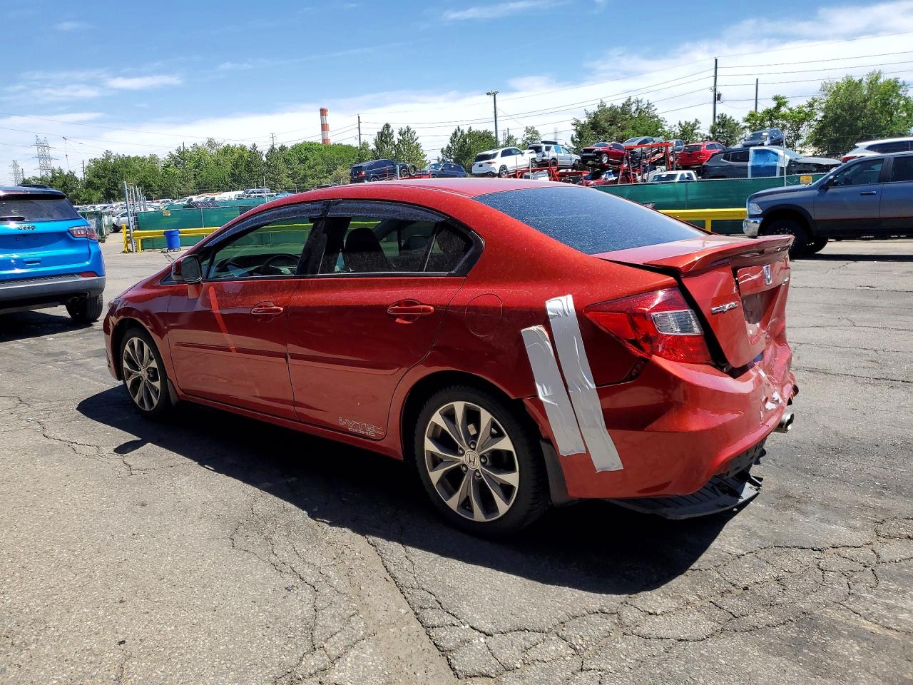 2012 Honda Civic Si Красный vin: 2HGFB6E51CH705144
