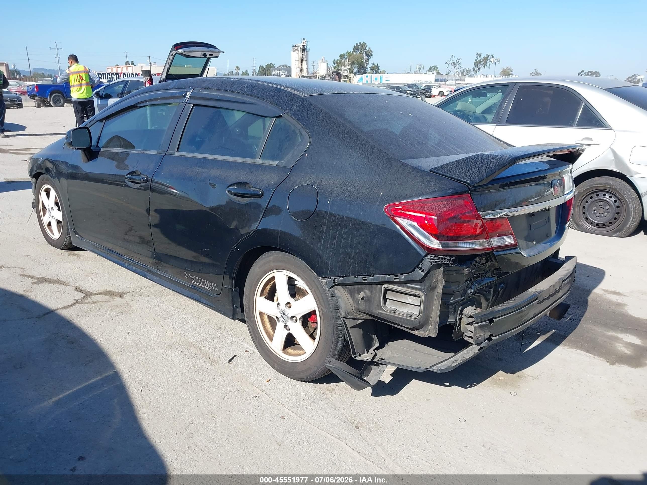 2013 Honda Civic Si Черный vin: 2HGFB6E51DH705839