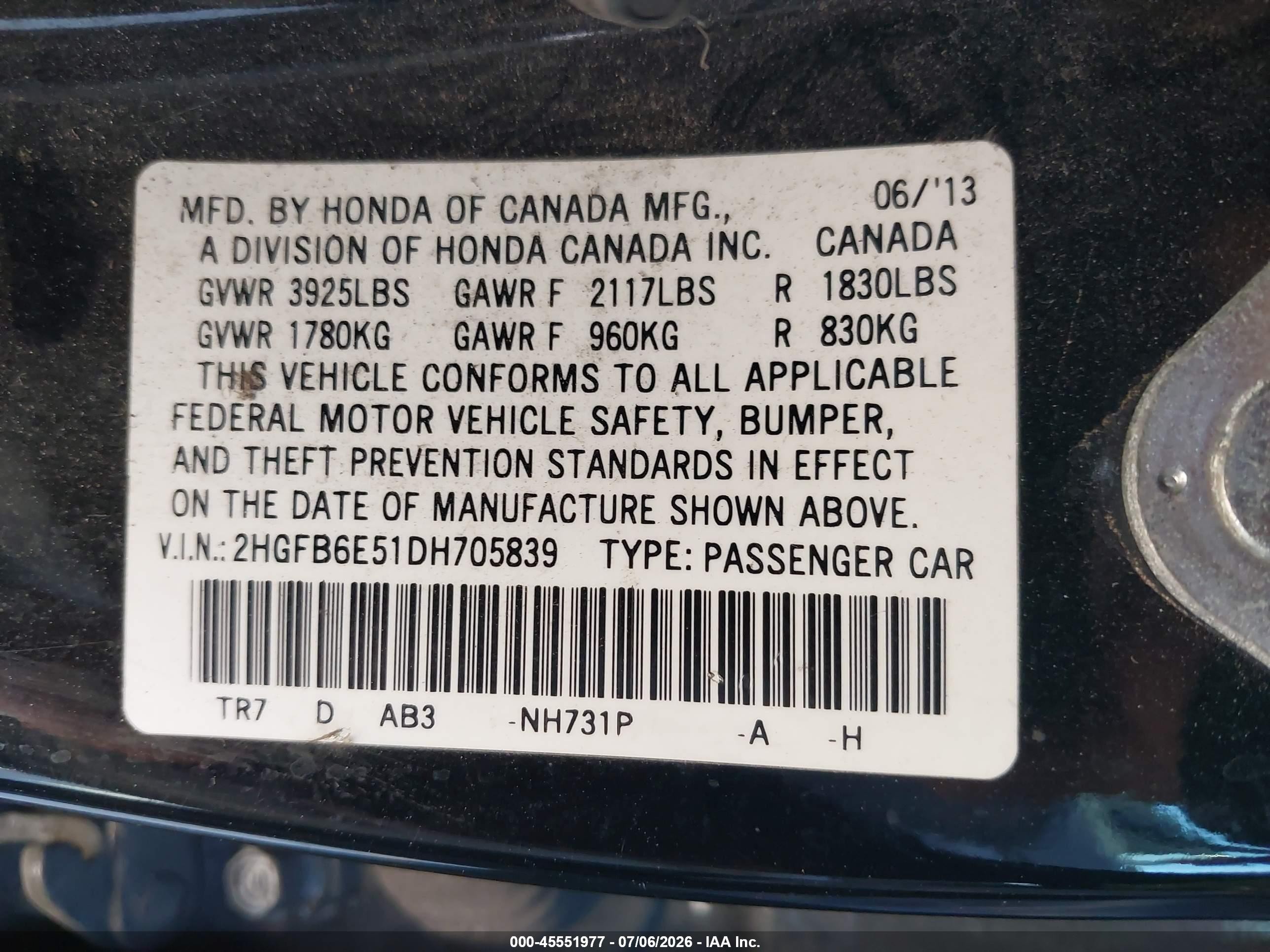 2013 Honda Civic Si Черный vin: 2HGFB6E51DH705839